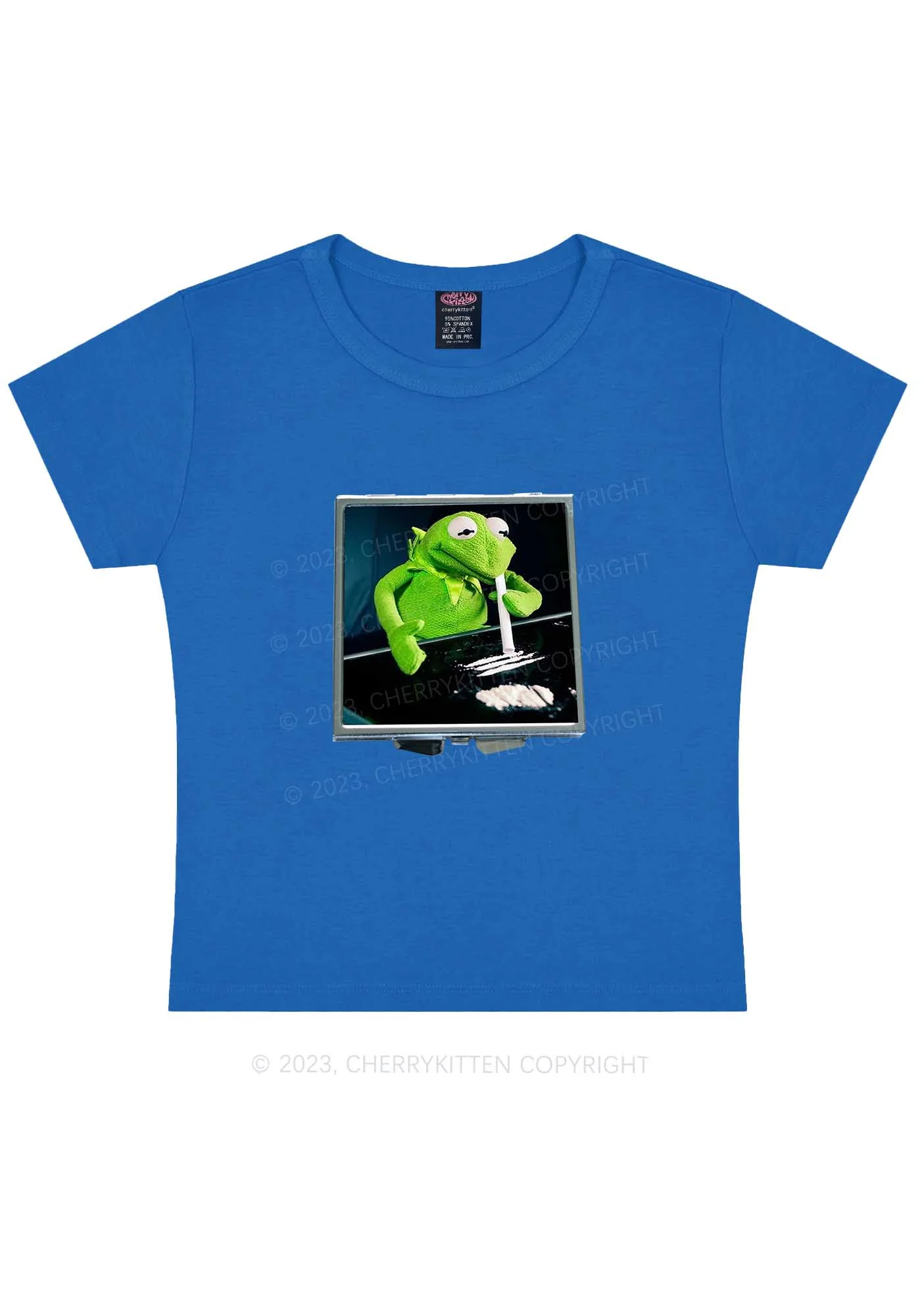 Special Cola Frog Y2K Baby Tee Cherrykitten - Image 7