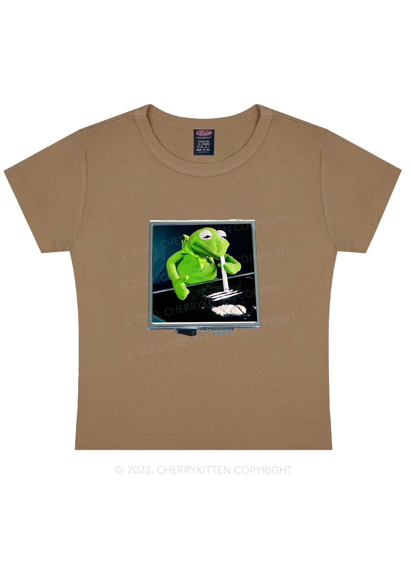 Special Cola Frog Y2K Baby Tee Cherrykitten - Image 8