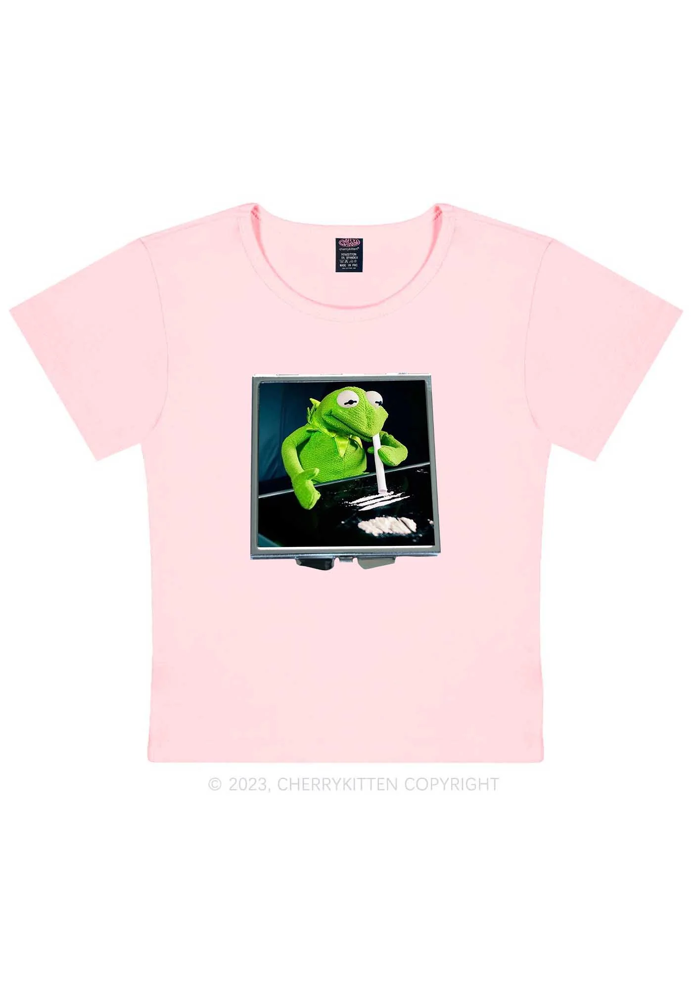 Special Cola Frog Y2K Baby Tee Cherrykitten - Image 9