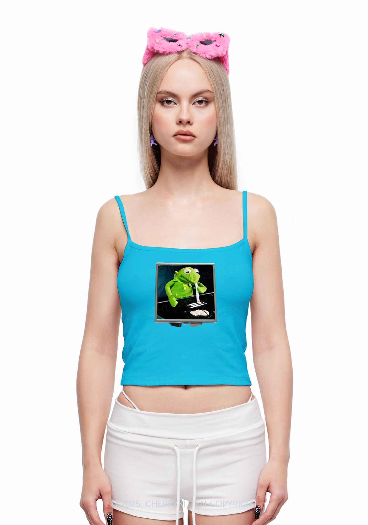 Special Cola Frog Y2K Spaghetti Strap Cami Cherrykitten - Image 2