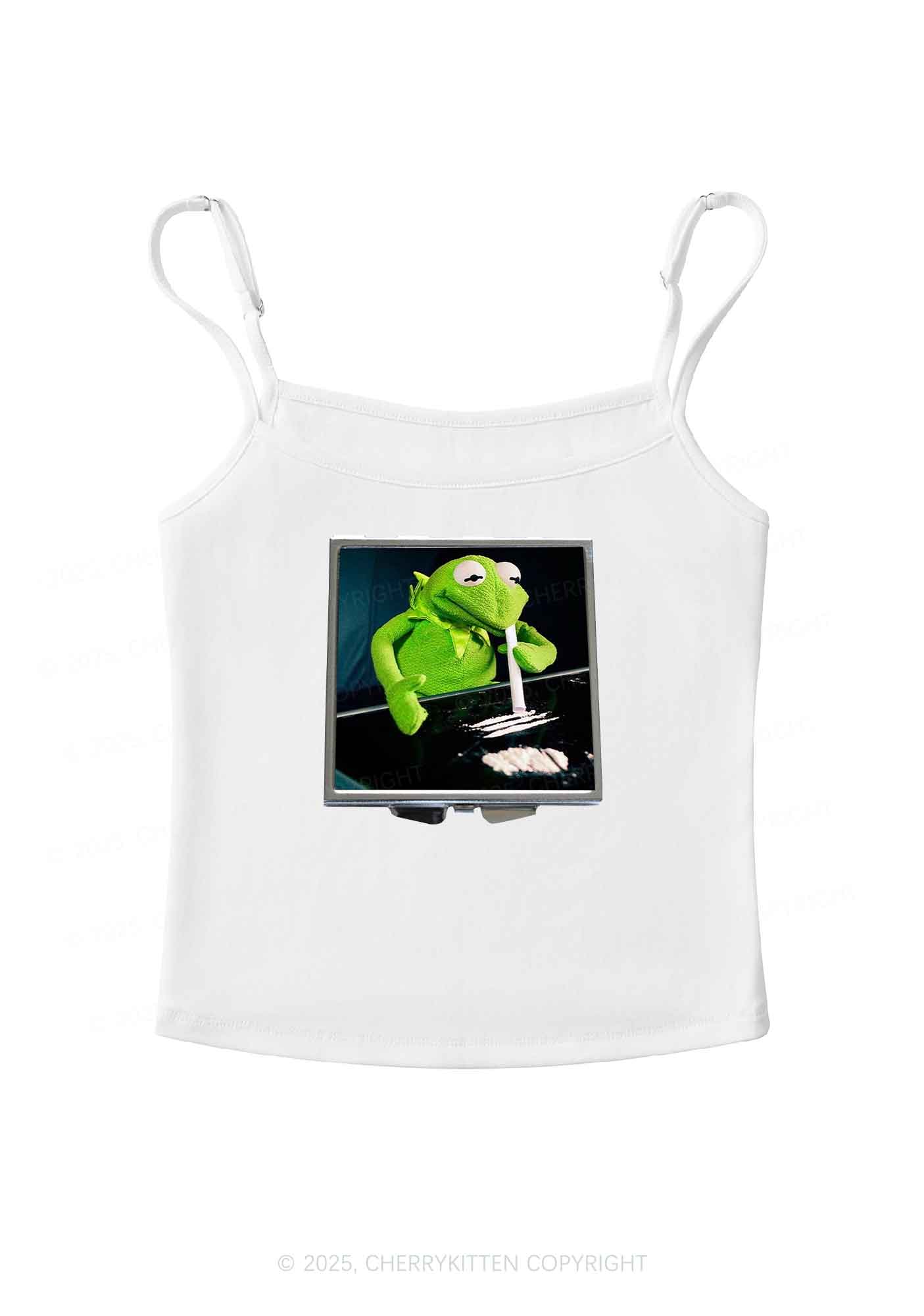 Special Cola Frog Y2K Spaghetti Strap Cami Cherrykitten - Image 3