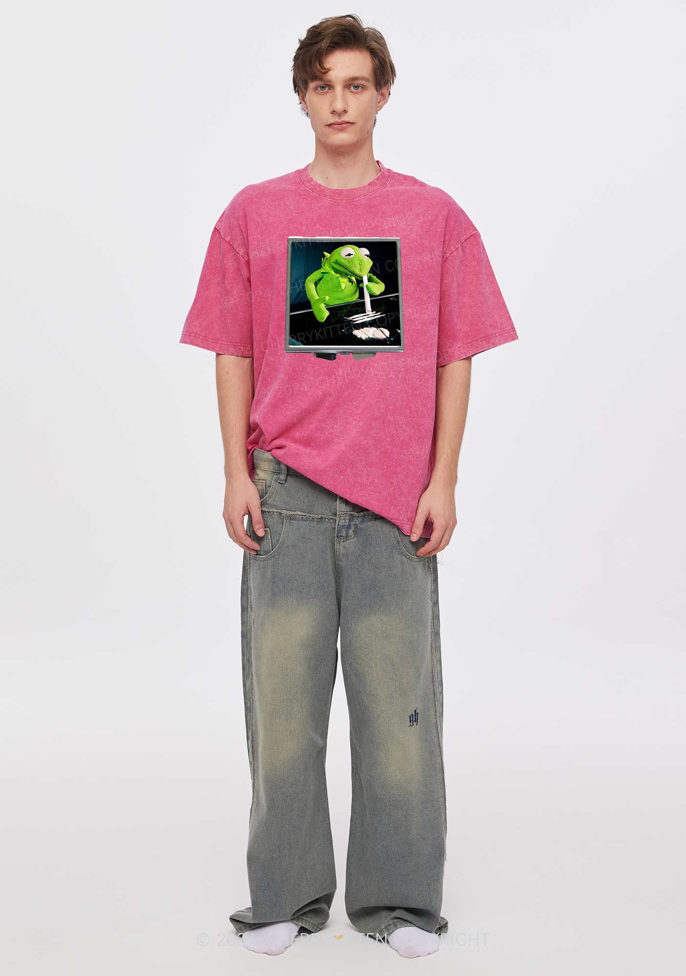 Special Cola Frog Y2K Washed Tee Cherrykitten - Image 2