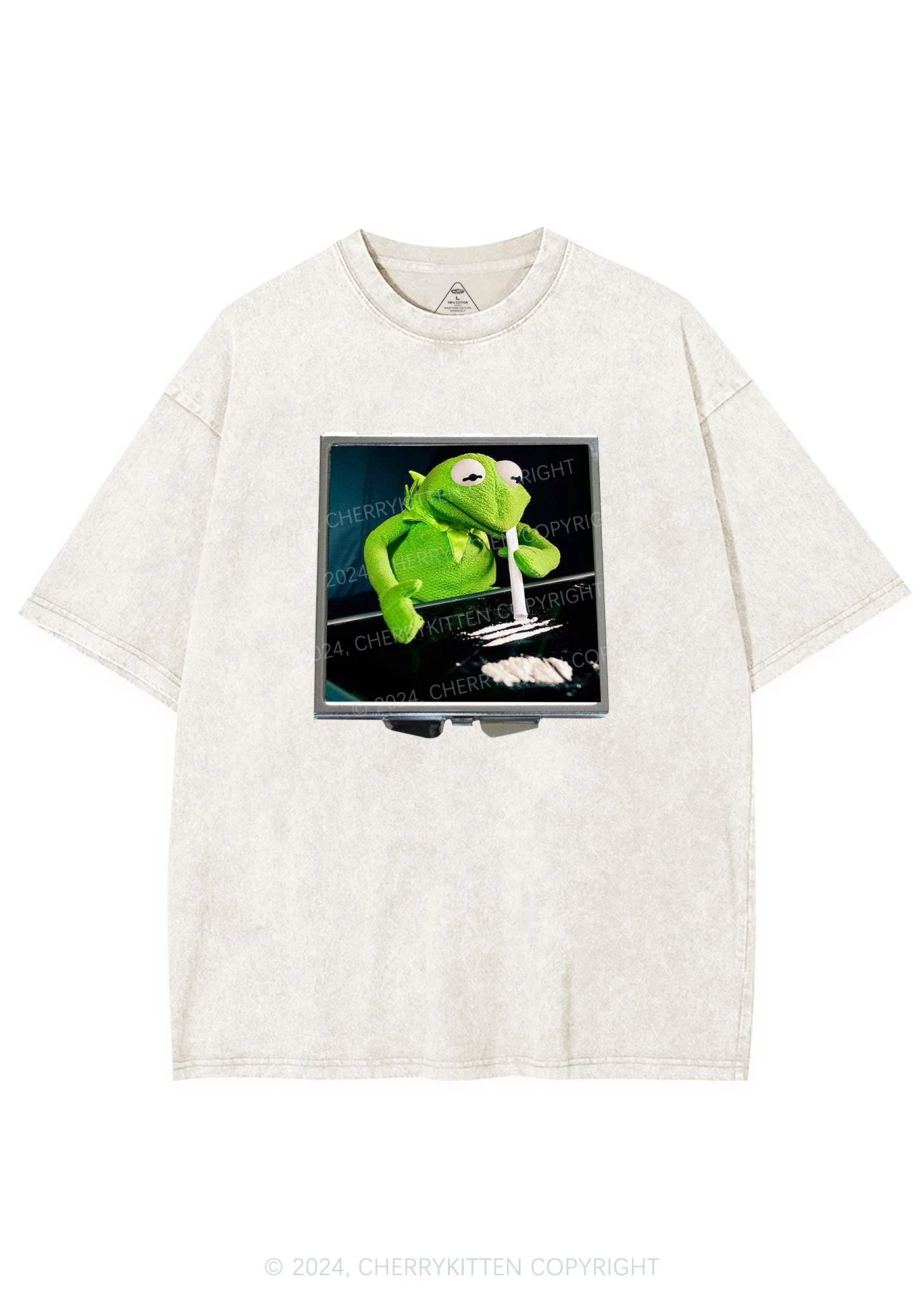 Special Cola Frog Y2K Washed Tee Cherrykitten - Image 4