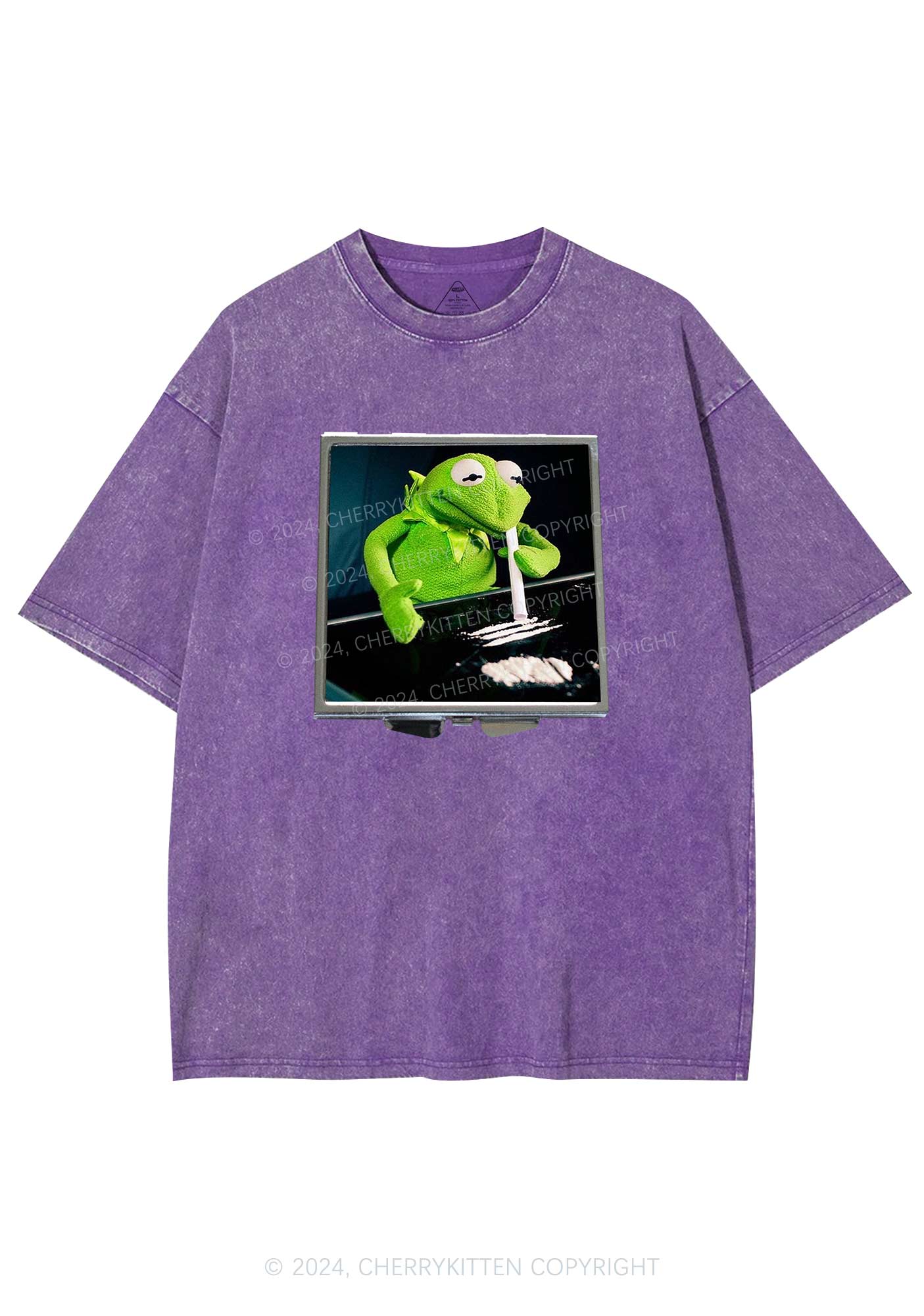 Special Cola Frog Y2K Washed Tee Cherrykitten - Image 5