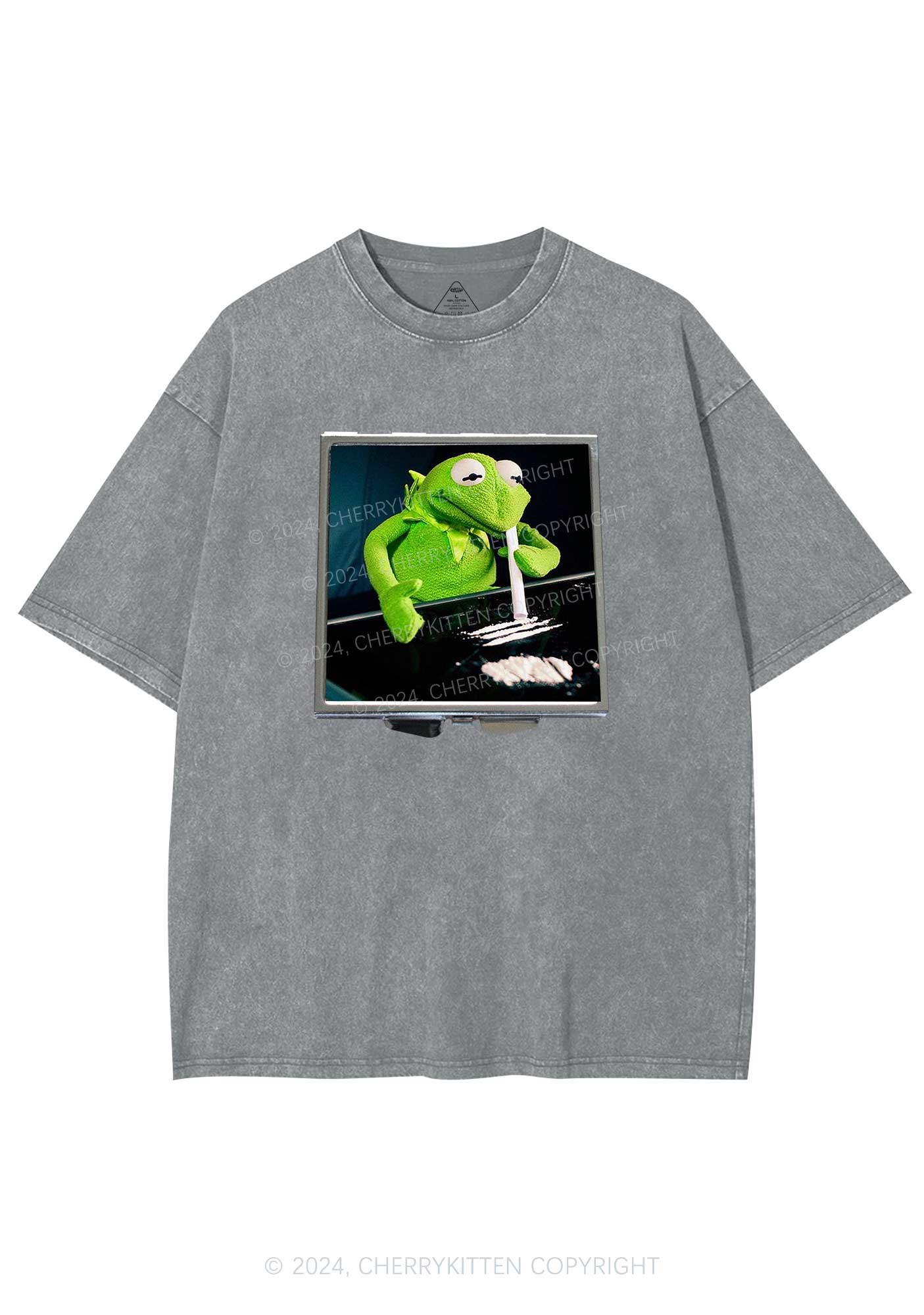 Special Cola Frog Y2K Washed Tee Cherrykitten - Image 6
