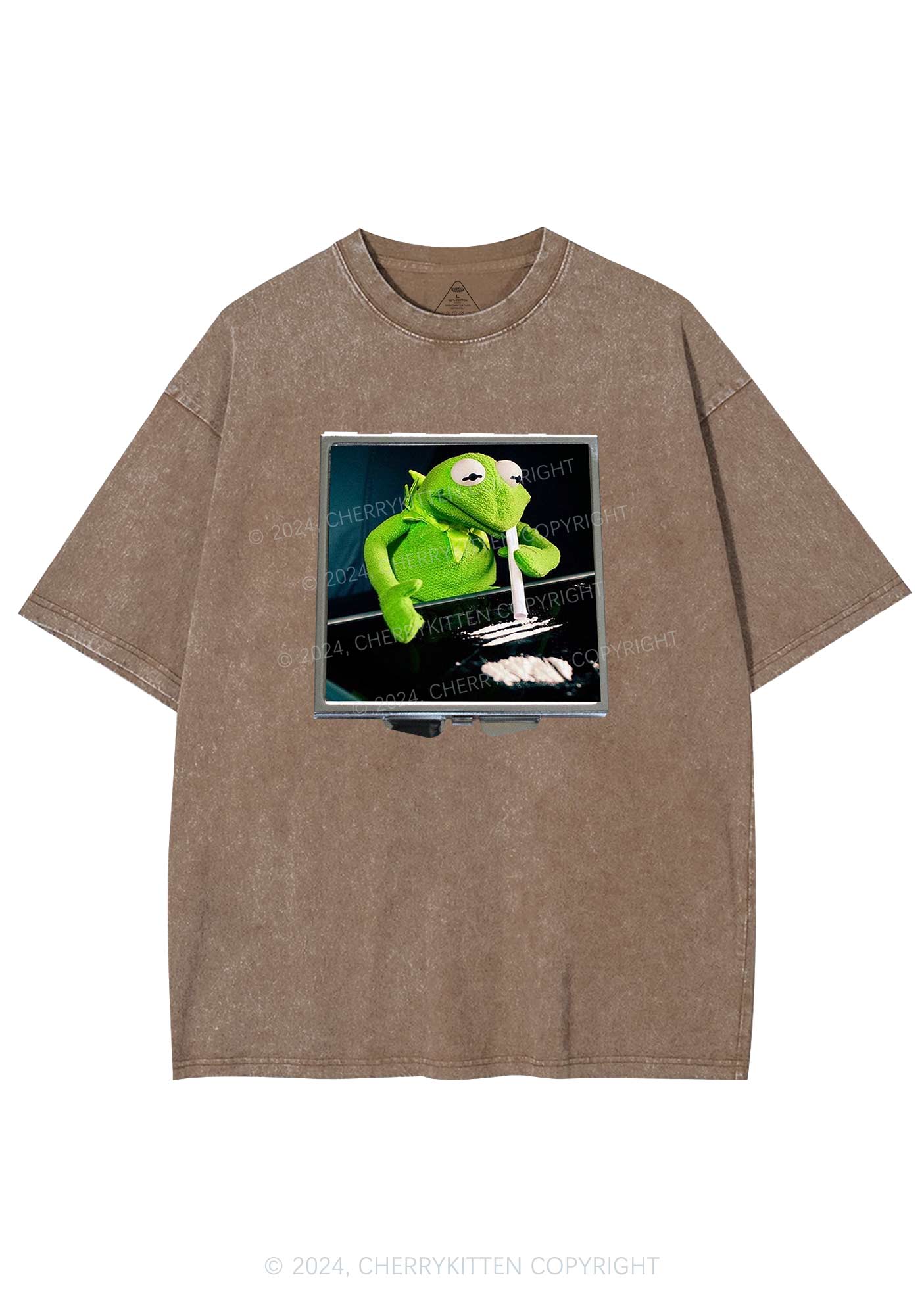 Special Cola Frog Y2K Washed Tee Cherrykitten - Image 7