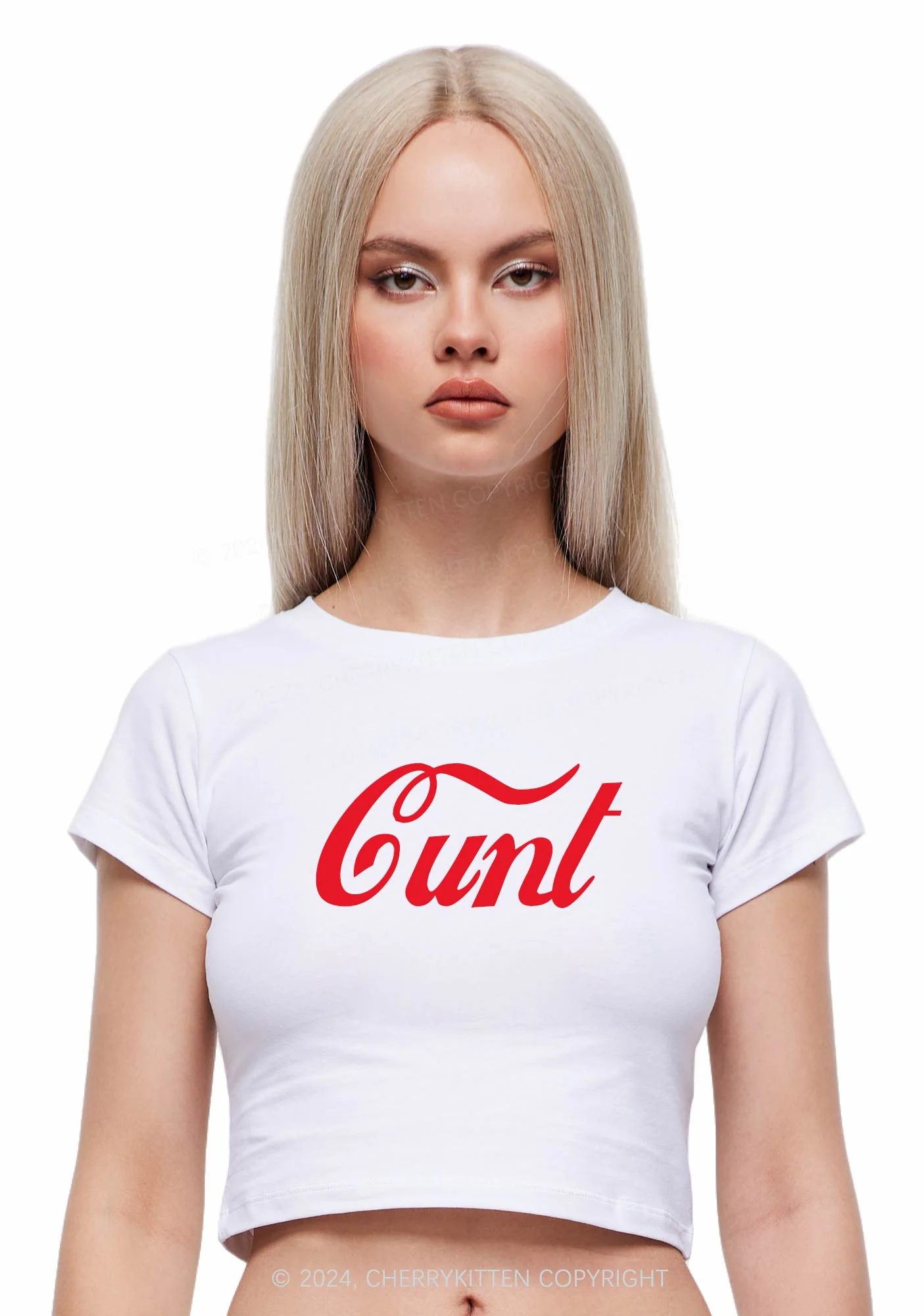 Special Cxxt Y2K Baby Tee Cherrykitten - Image 2