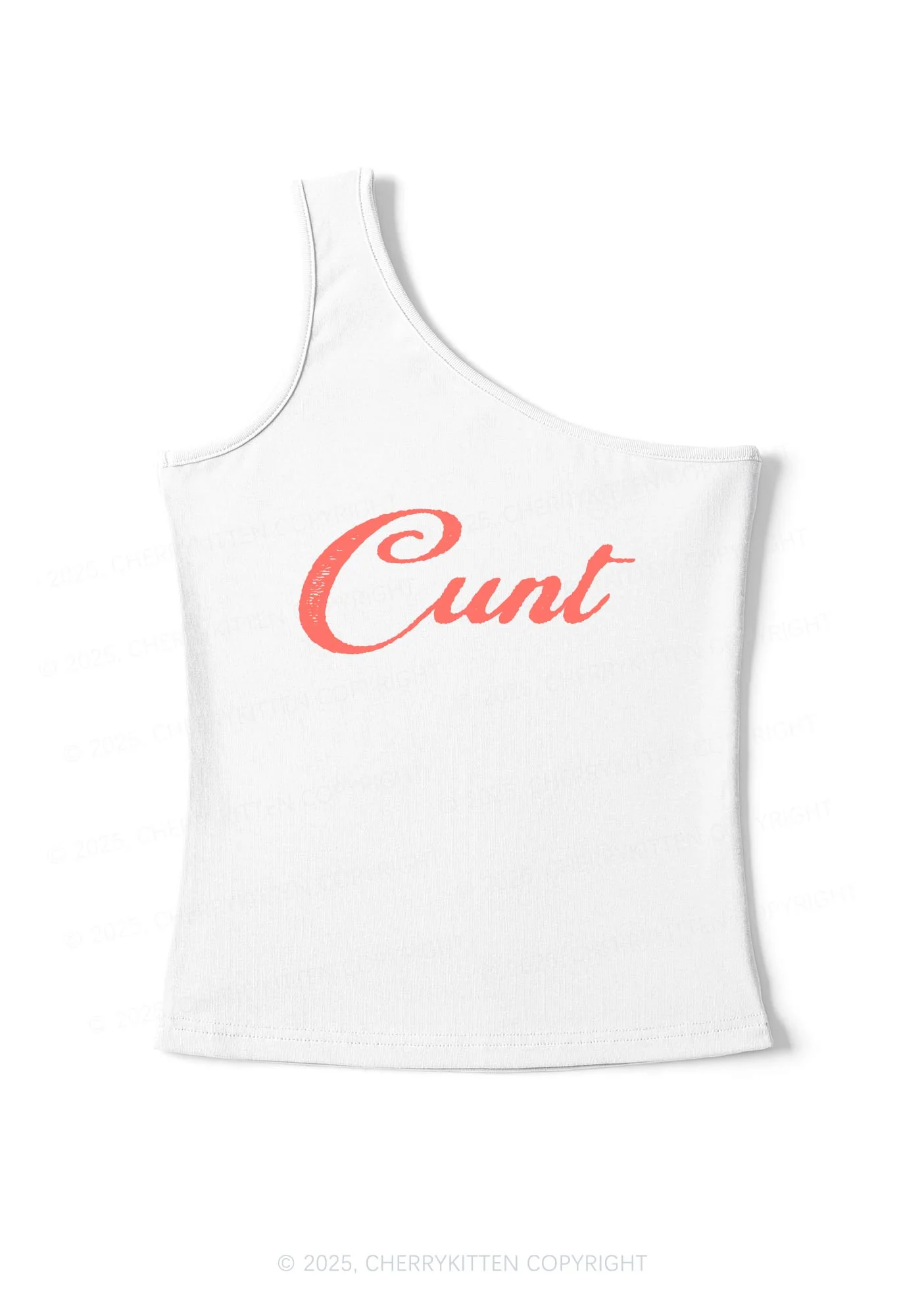 Special Cxxt Y2K One Shoulder Tank Top Cherrykitten - Image 2