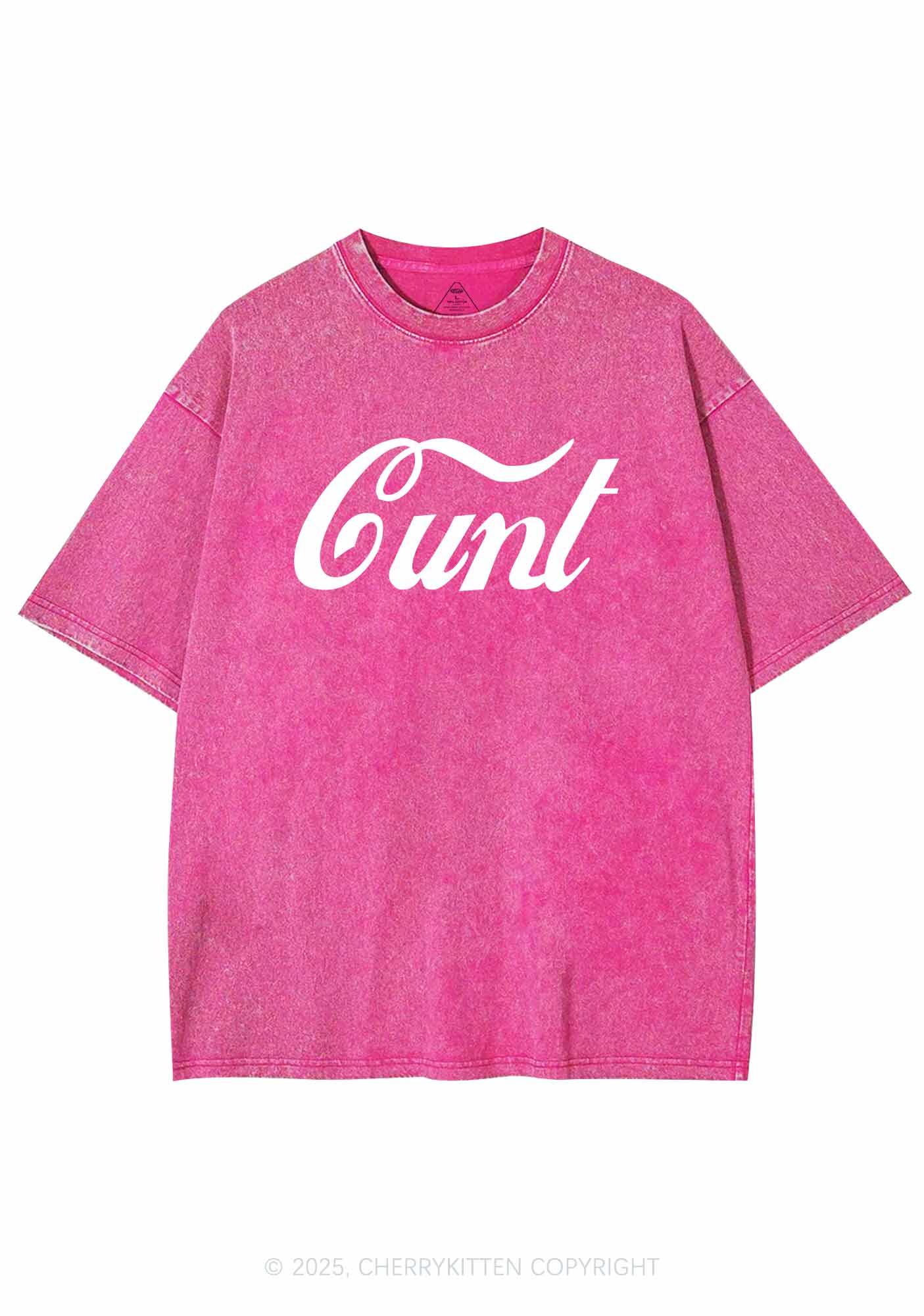 Special Cxxt Y2K Shirts Washed Tee Cherrykitten - Image 4