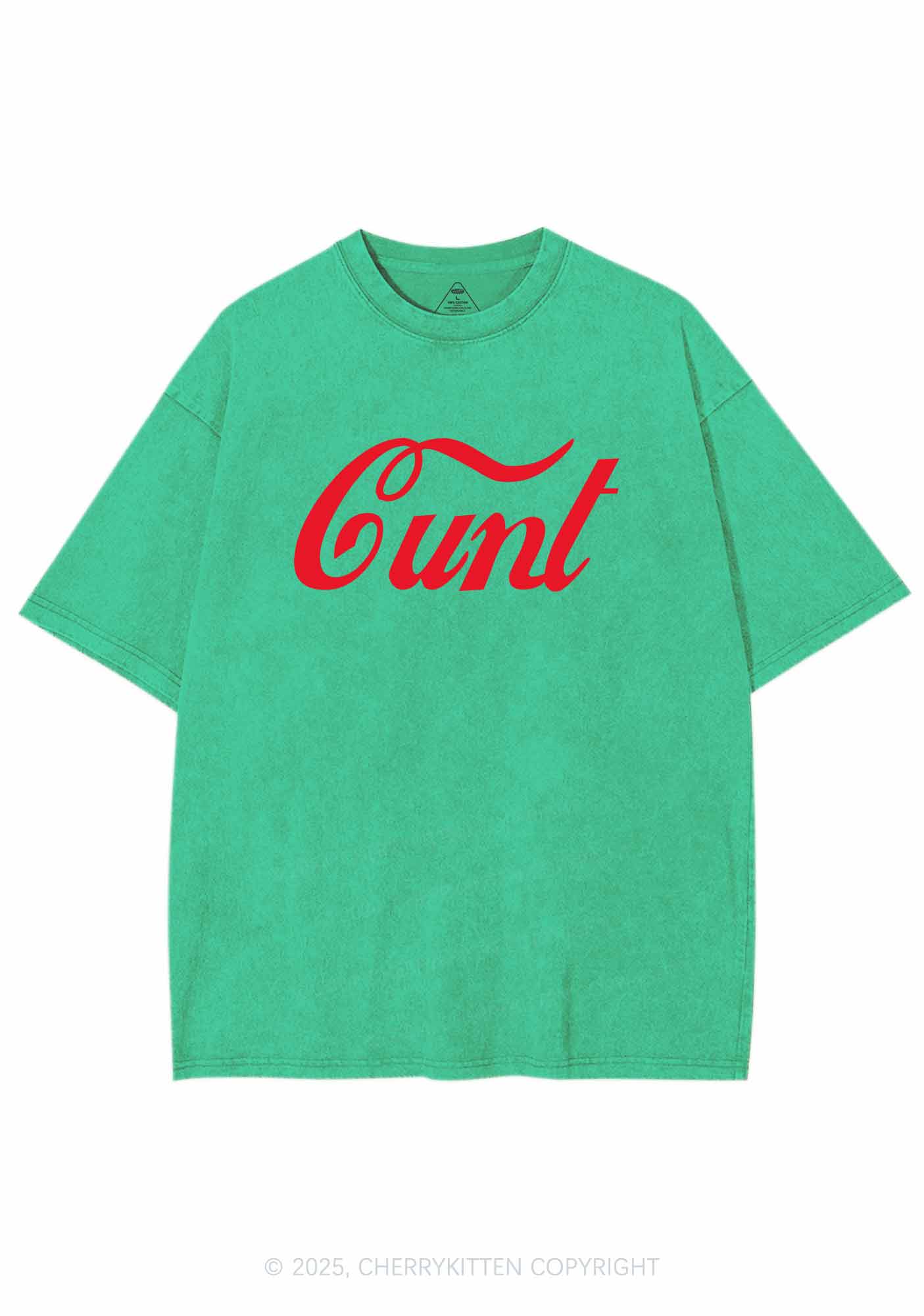 Special Cxxt Y2K Shirts Washed Tee Cherrykitten - Image 8