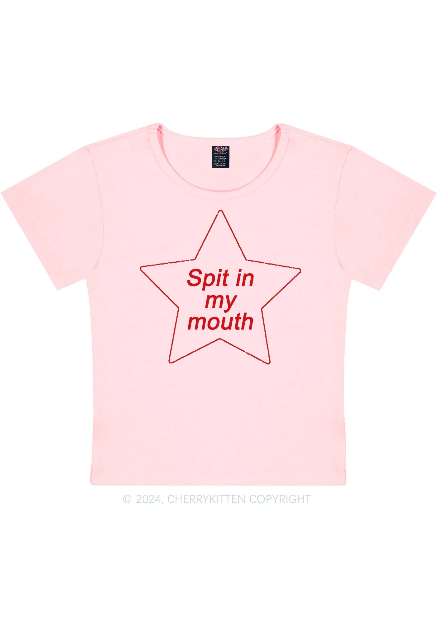 Spit In My Mouth Y2K Baby Tee Cherrykitten - Image 10