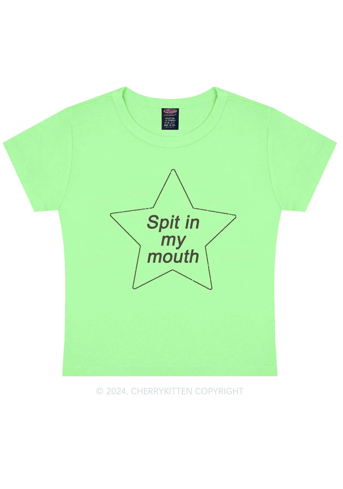 Spit In My Mouth Y2K Baby Tee Cherrykitten - Image 11