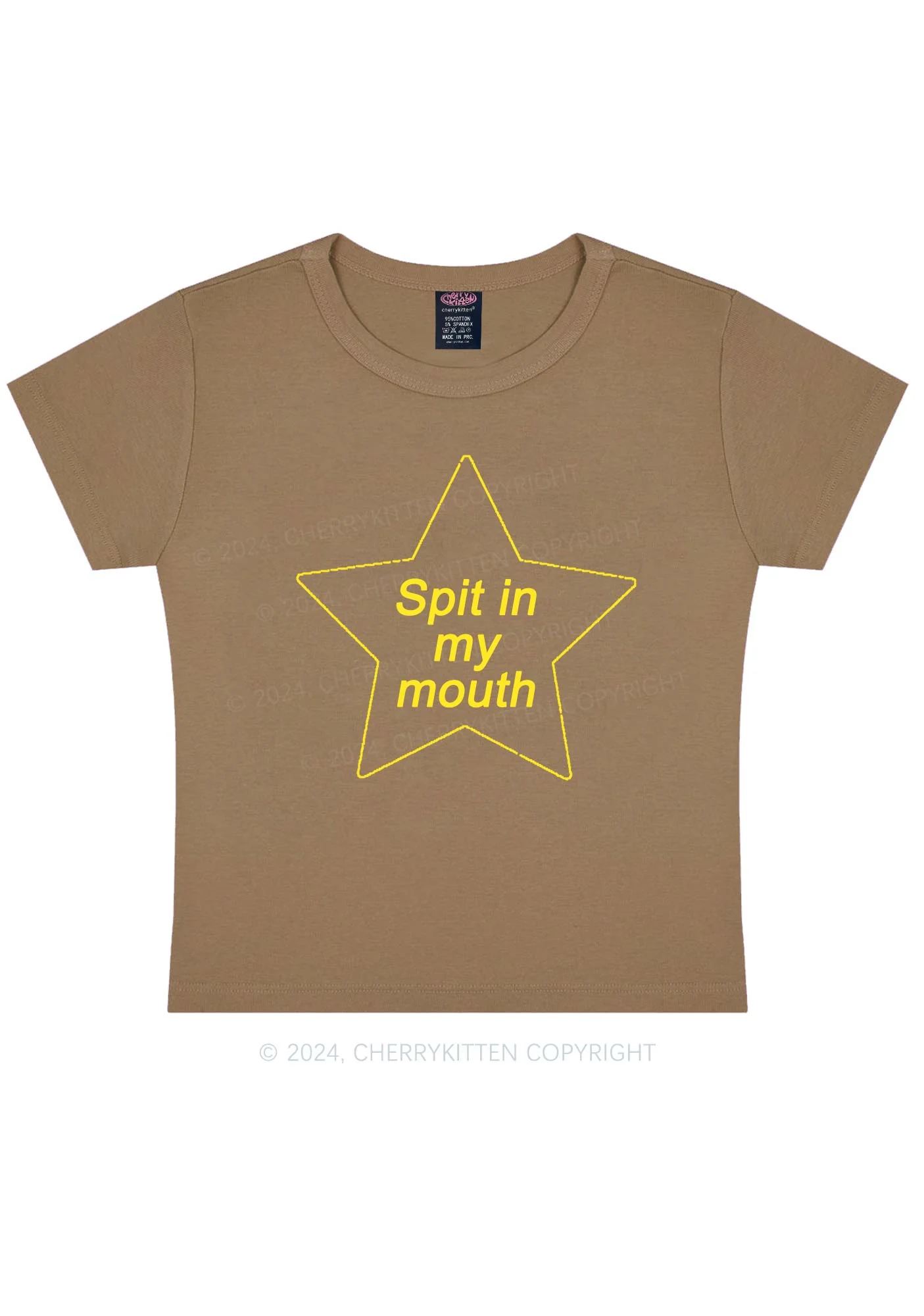 Spit In My Mouth Y2K Baby Tee Cherrykitten - Image 9