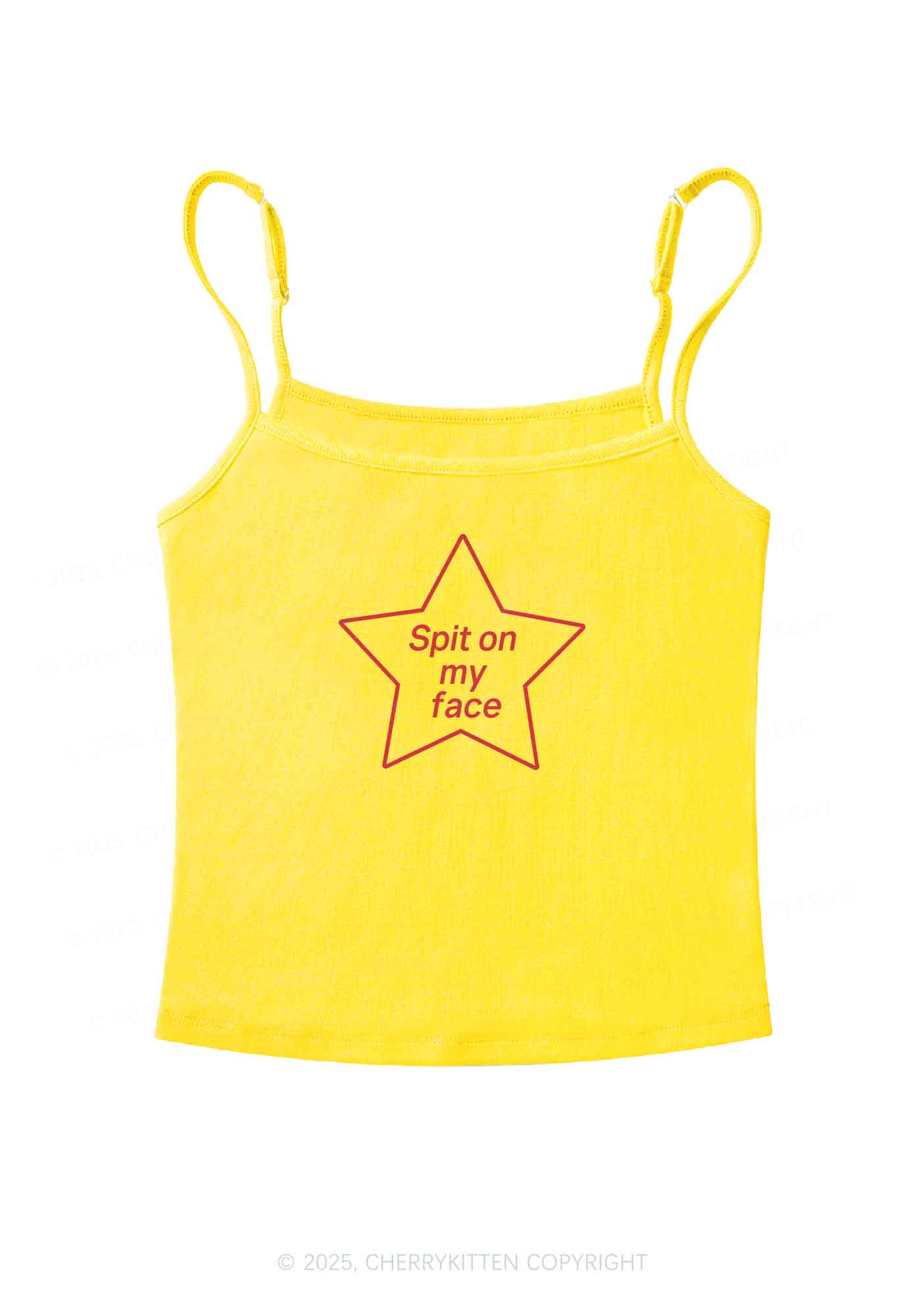 Spit On My Face Y2K Spaghetti Strap Cami Cherrykitten - Image 5