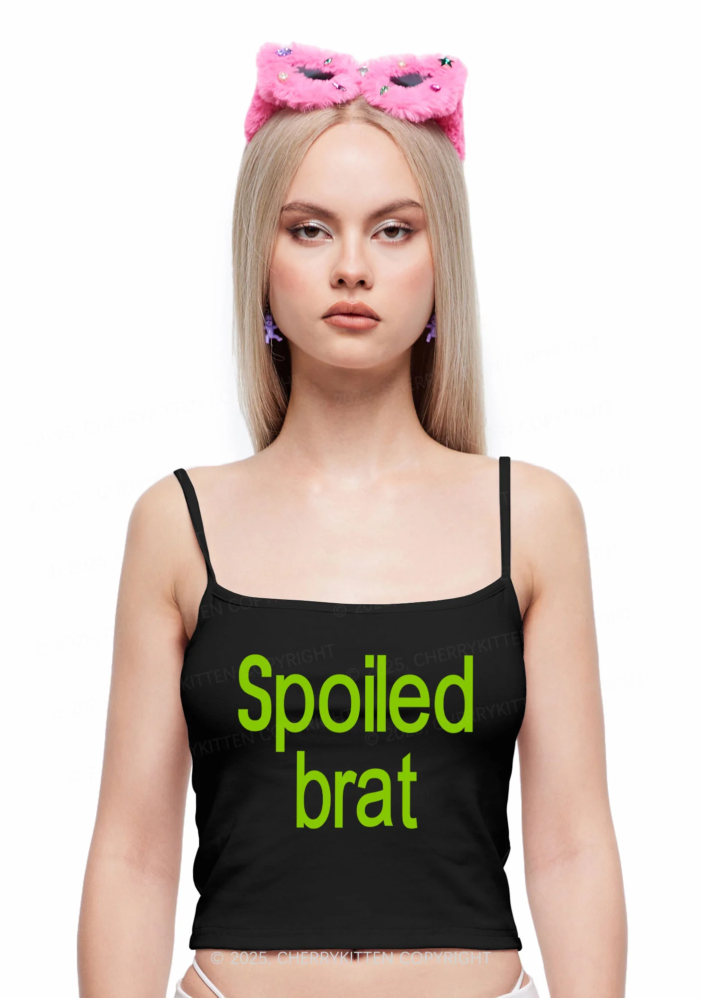 Spoiled Brat Y2K Spaghetti Strap Cami Cherrykitten - Image 2
