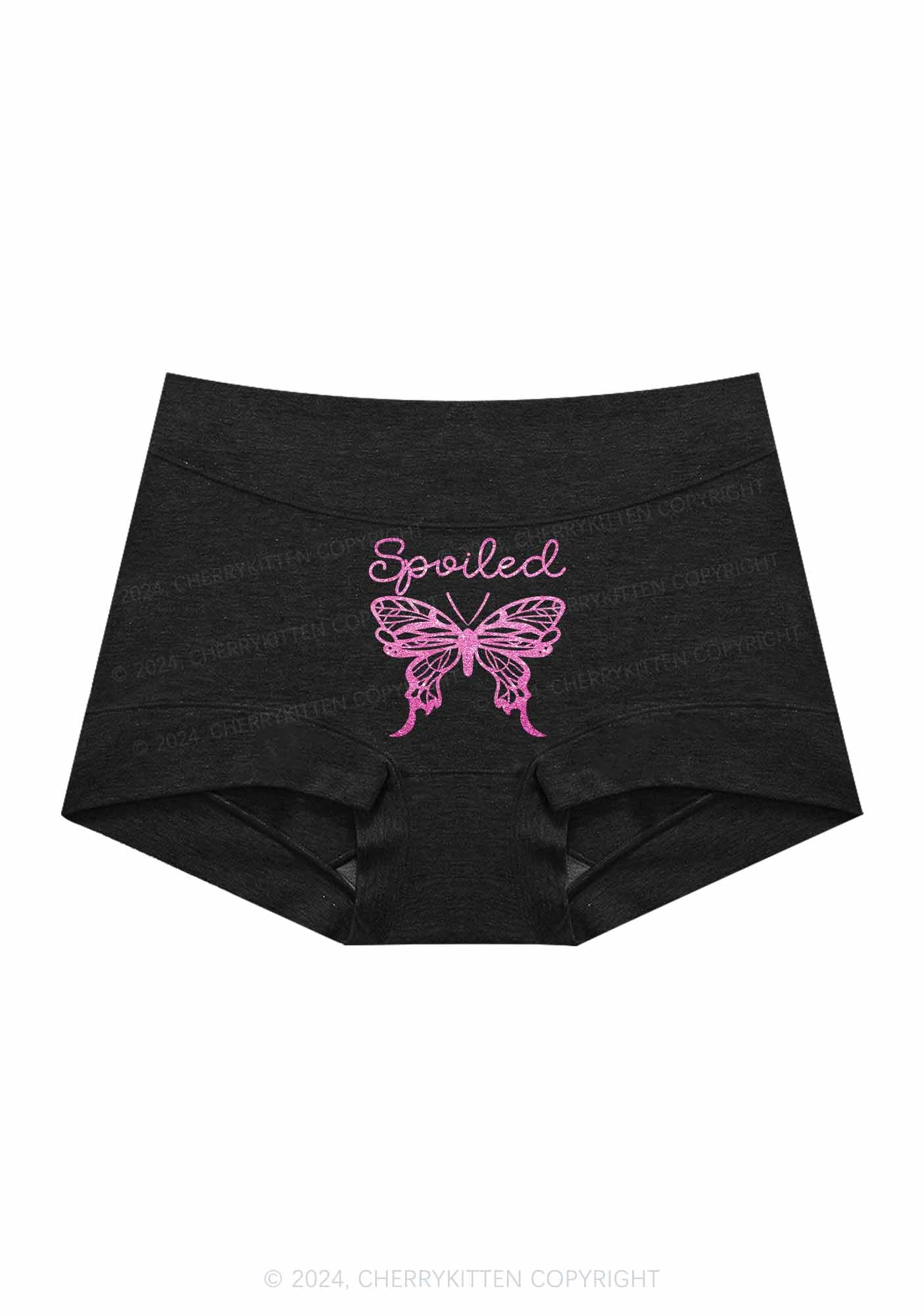 Spoiled Butterfly Y2K Mid Rise Waist Boyshort Cherrykitten - Image 4