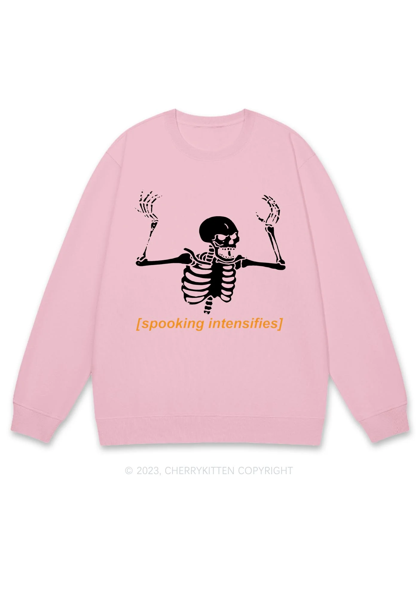 Spooking Intensifies Halloween Y2K Sweatshirt Cherrykitten - Image 4