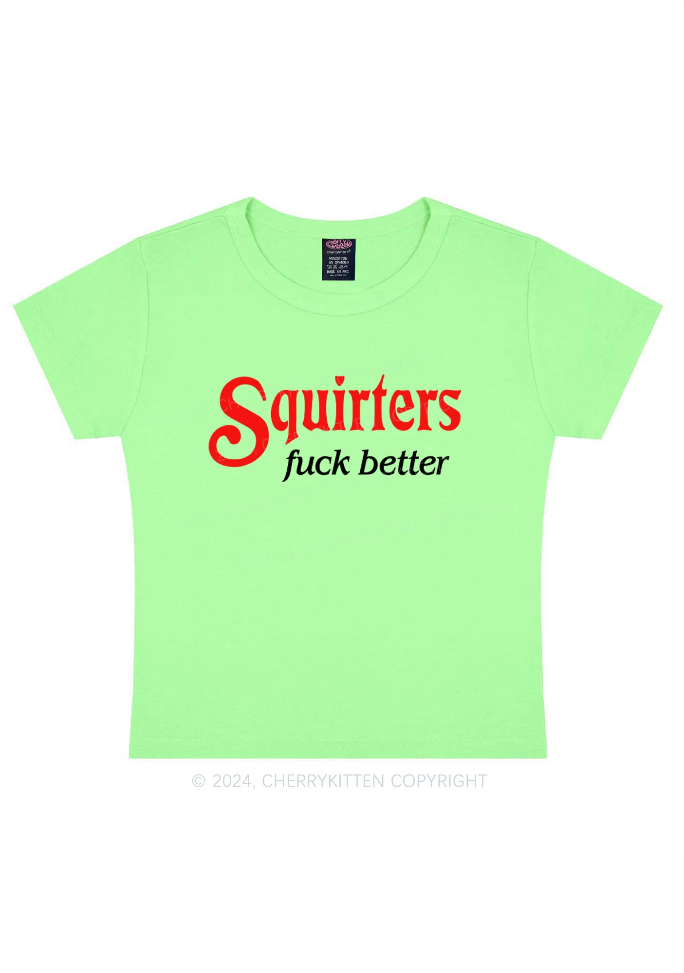 Squirters Fxxk Better Y2K Baby Tee Cherrykitten - Image 13