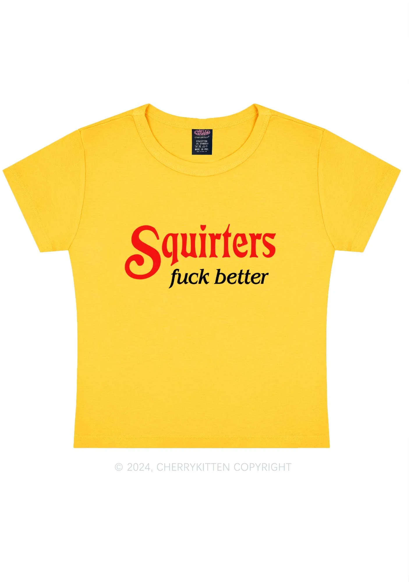 Squirters Fxxk Better Y2K Baby Tee Cherrykitten - Image 6