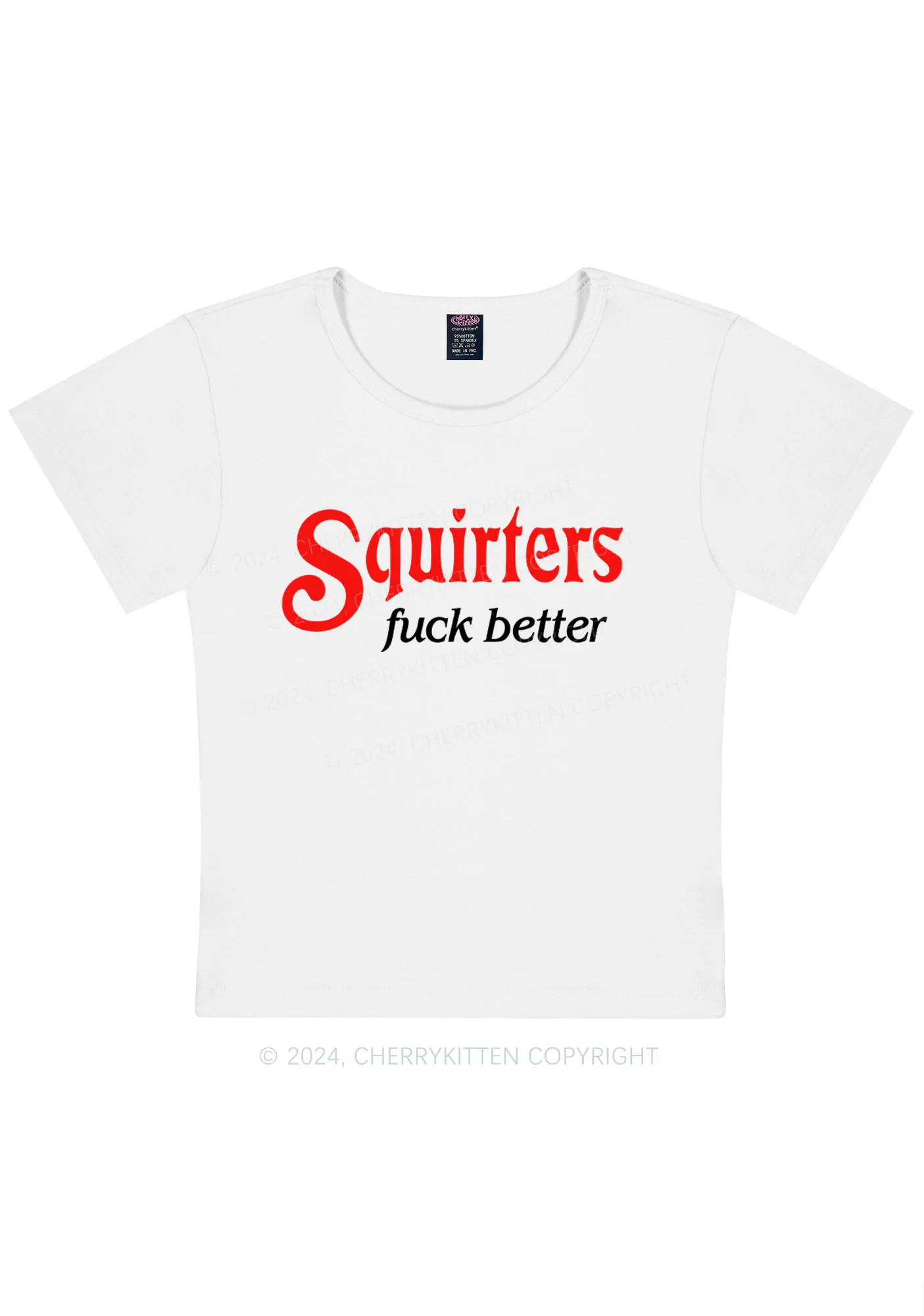 Squirters Fxxk Better Y2K Baby Tee Cherrykitten - Image 7