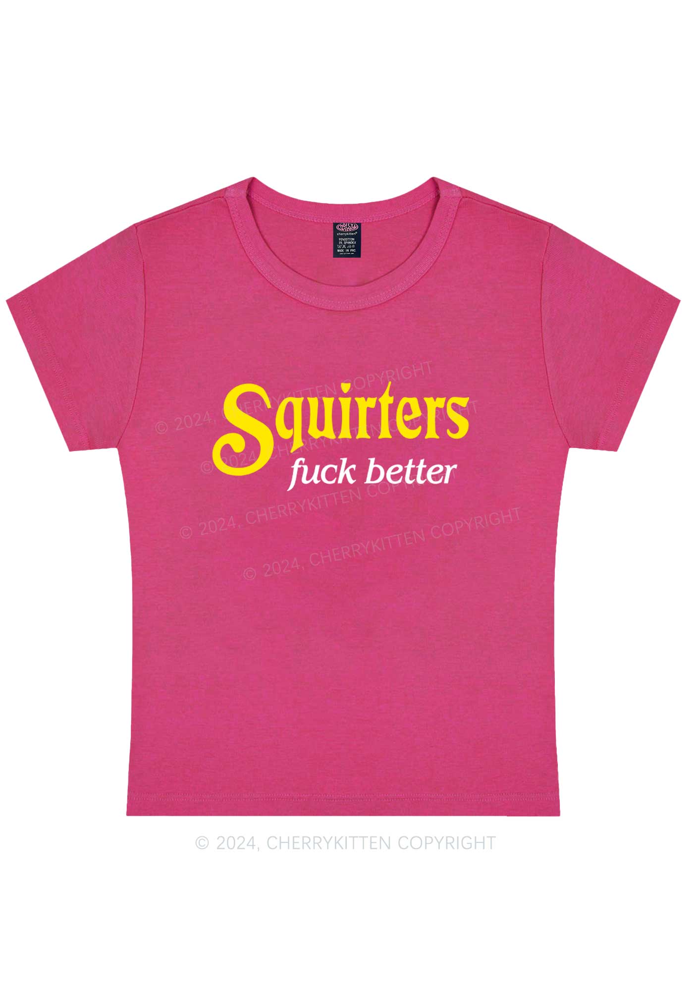 Squirters Fxxk Better Y2K Baby Tee Cherrykitten - Image 8