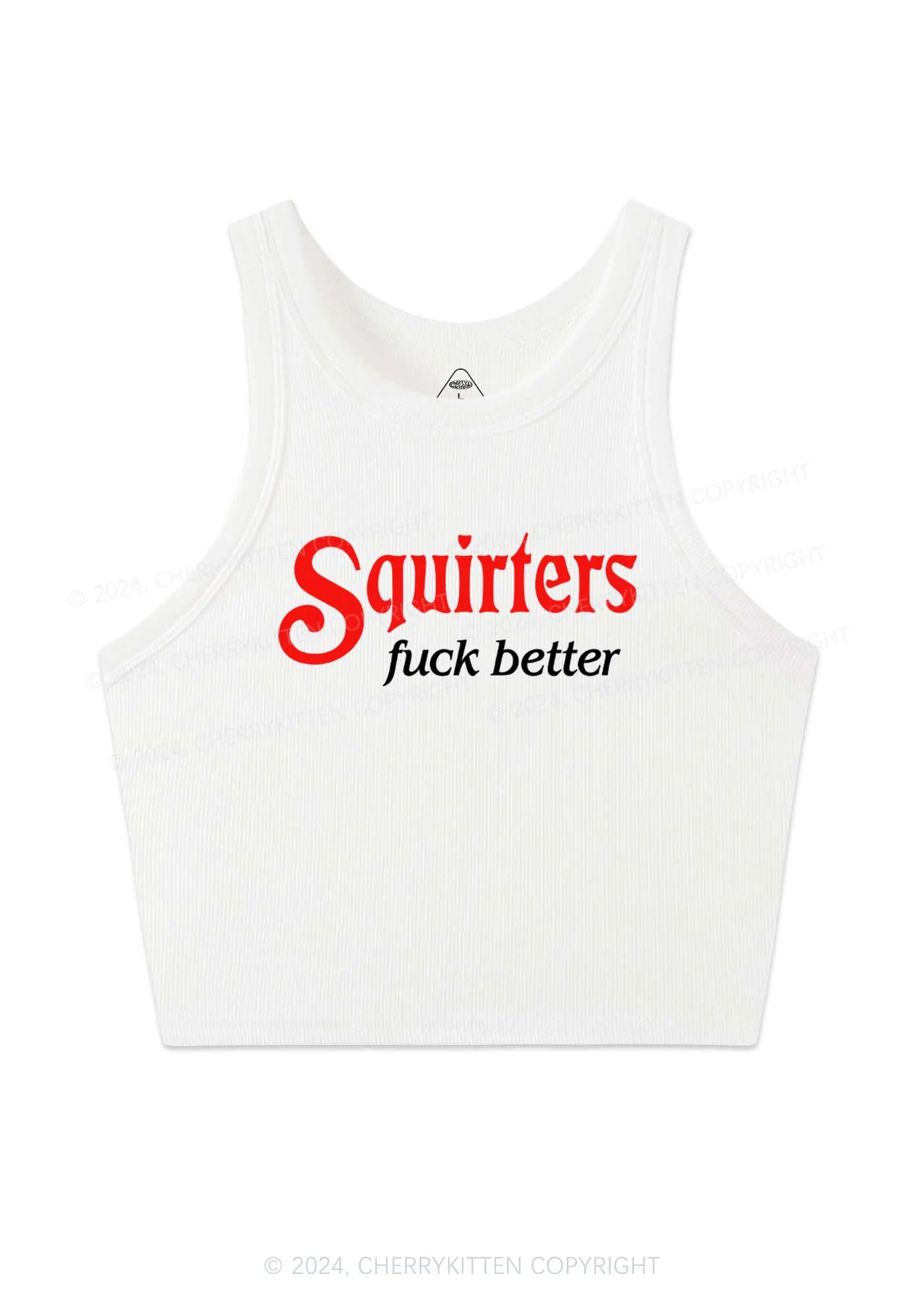 Squirters Fxxk Better Y2K Crop Tank Top Cherrykitten - Image 3