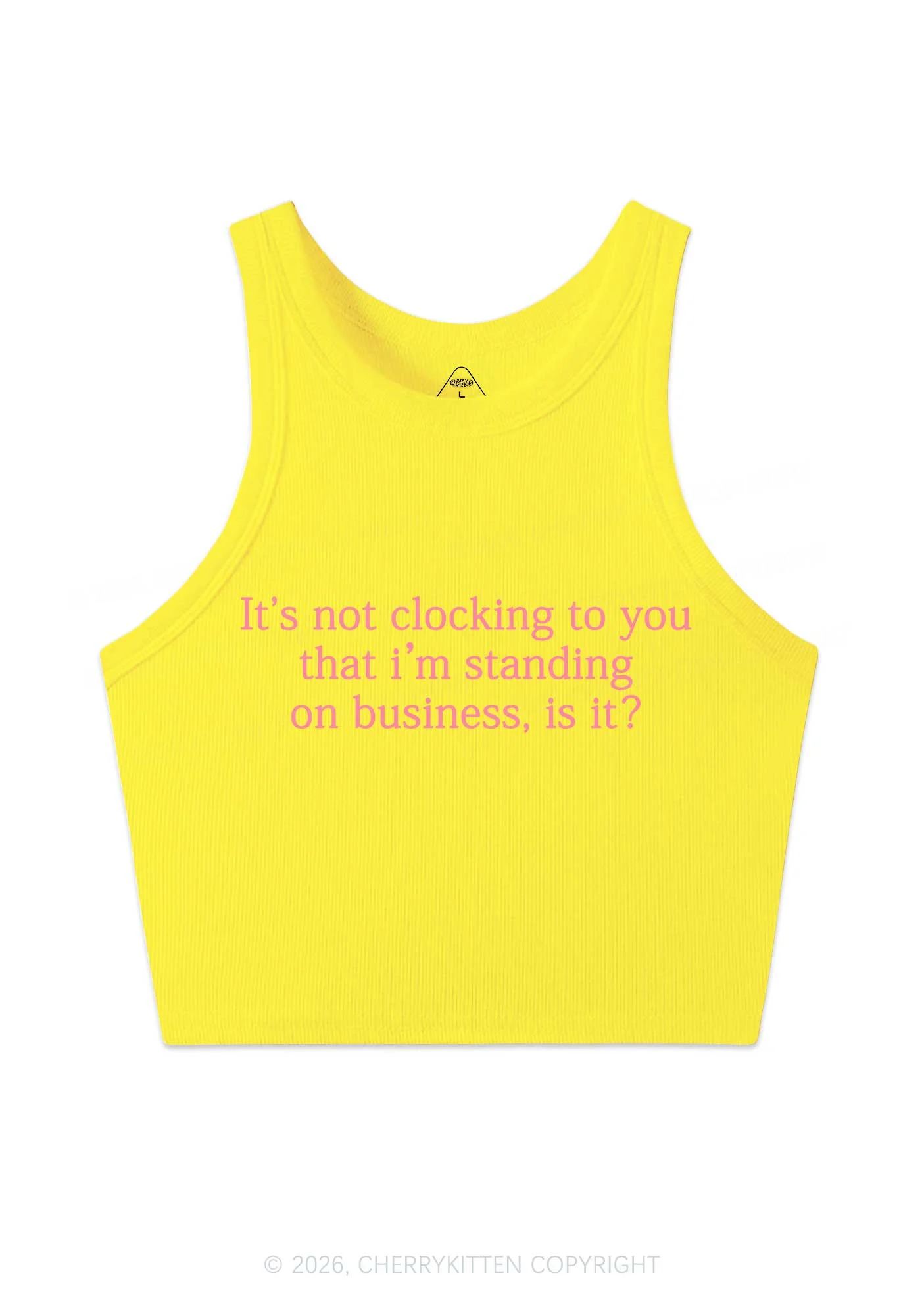 Standing On Business Y2K Crop Tank Top Cherrykitten - Image 11