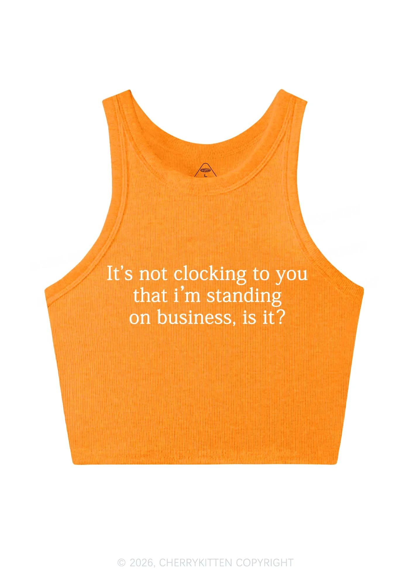 Standing On Business Y2K Crop Tank Top Cherrykitten - Image 12