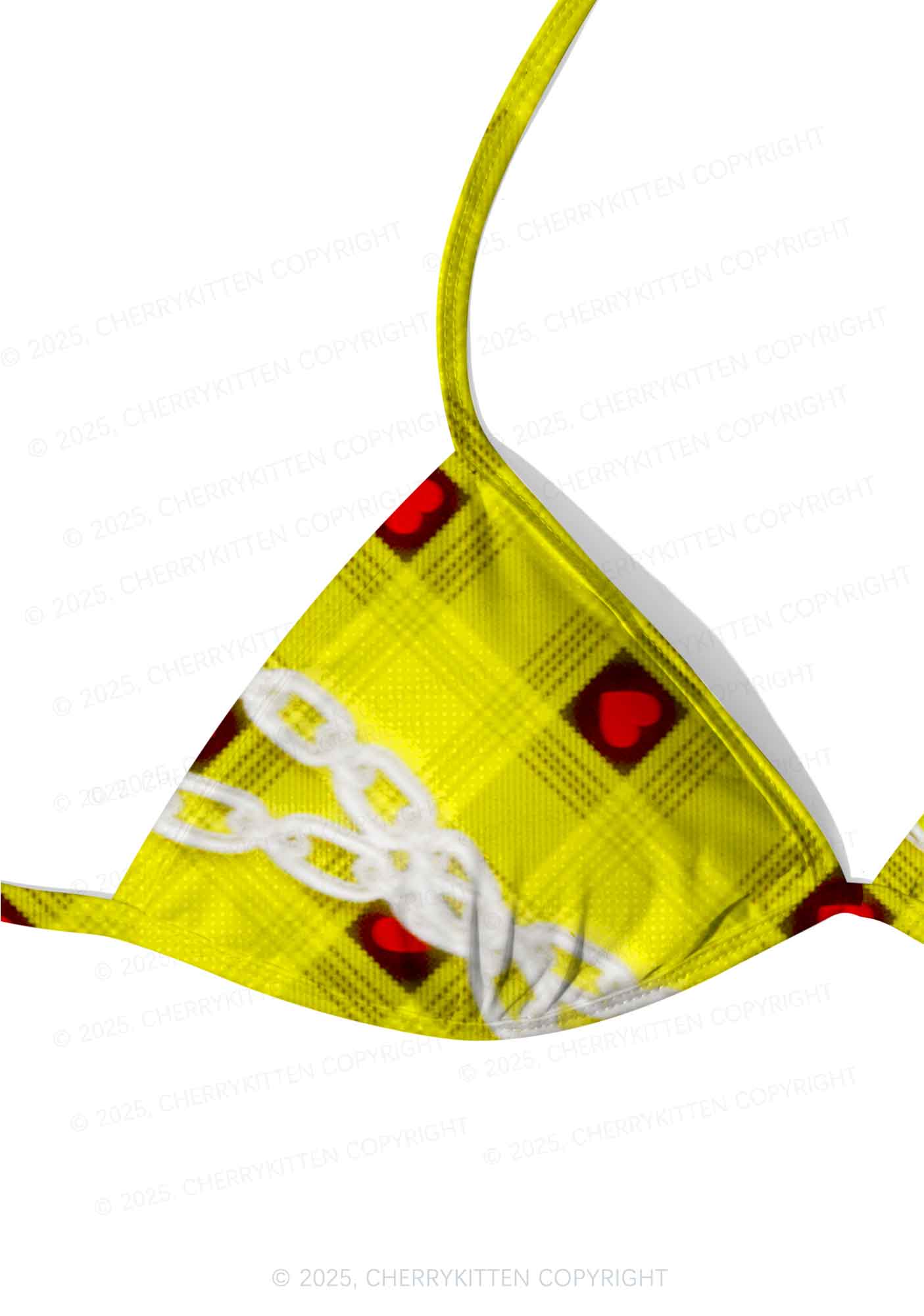 Star Chain and Hearts Y2K Print Bikini Set Cherrykitten - Image 4