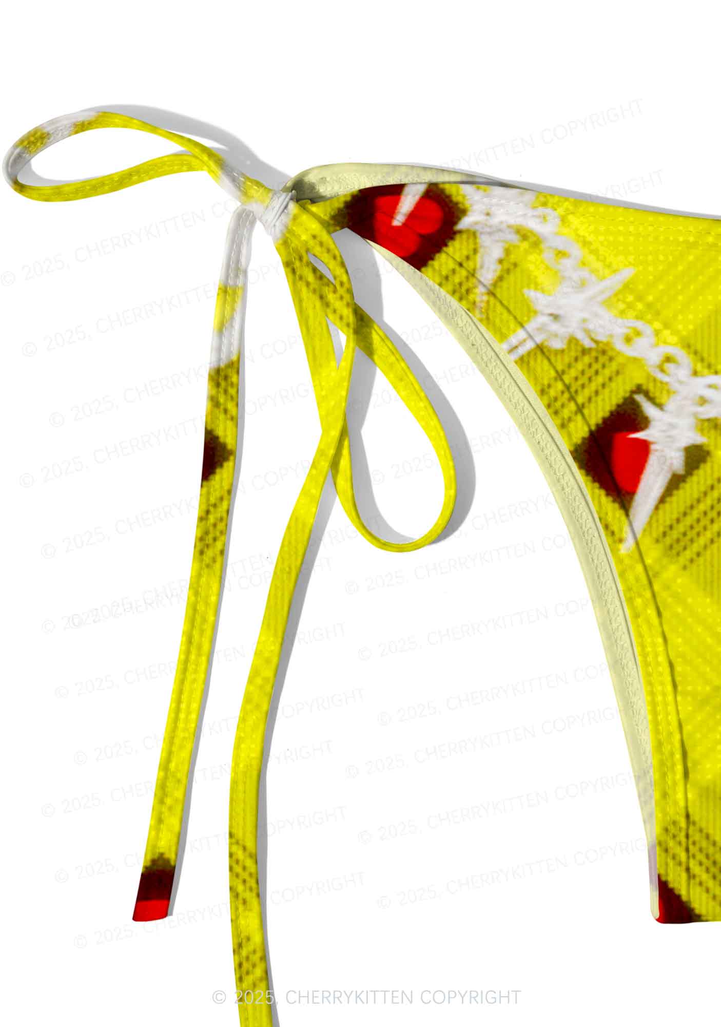 Star Chain and Hearts Y2K Print Bikini Set Cherrykitten - Image 5