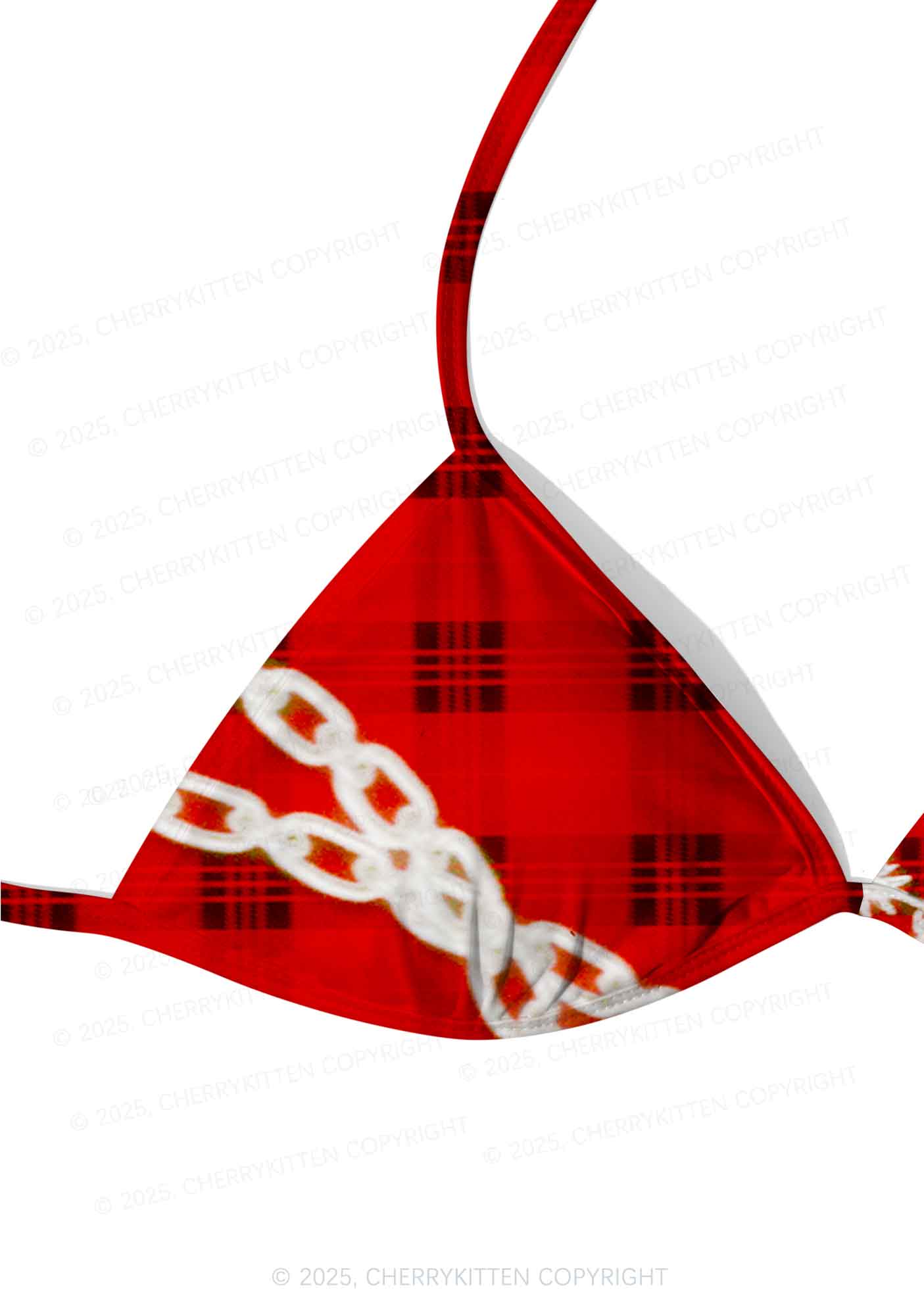Star Chain Black Pattern Y2K Print Bikini Set Cherrykitten - Image 4