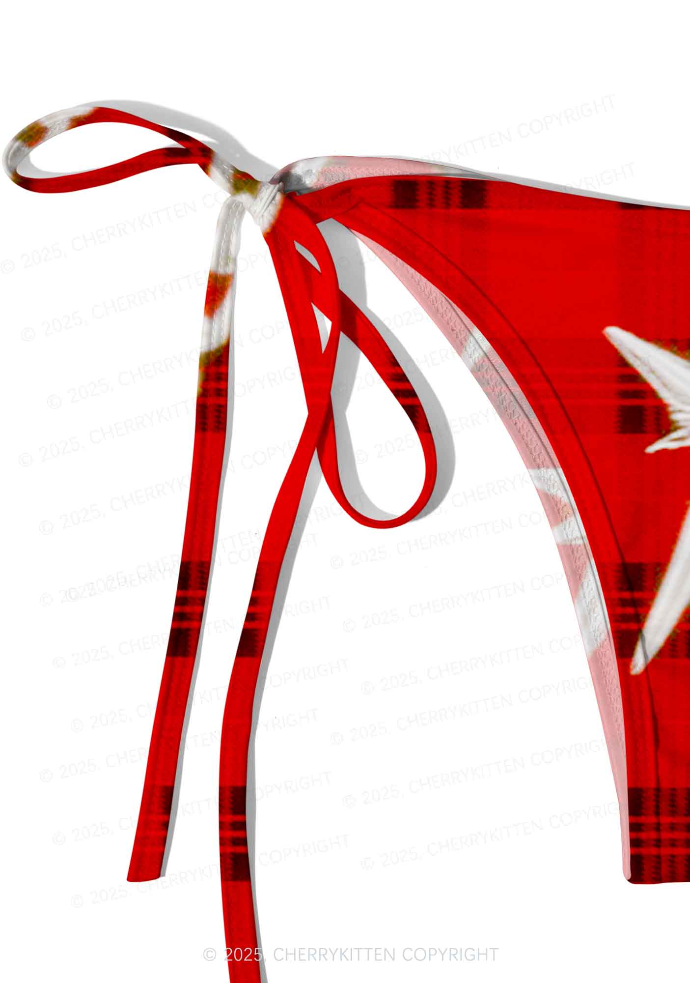 Star Chain Black Pattern Y2K Print Bikini Set Cherrykitten - Image 5