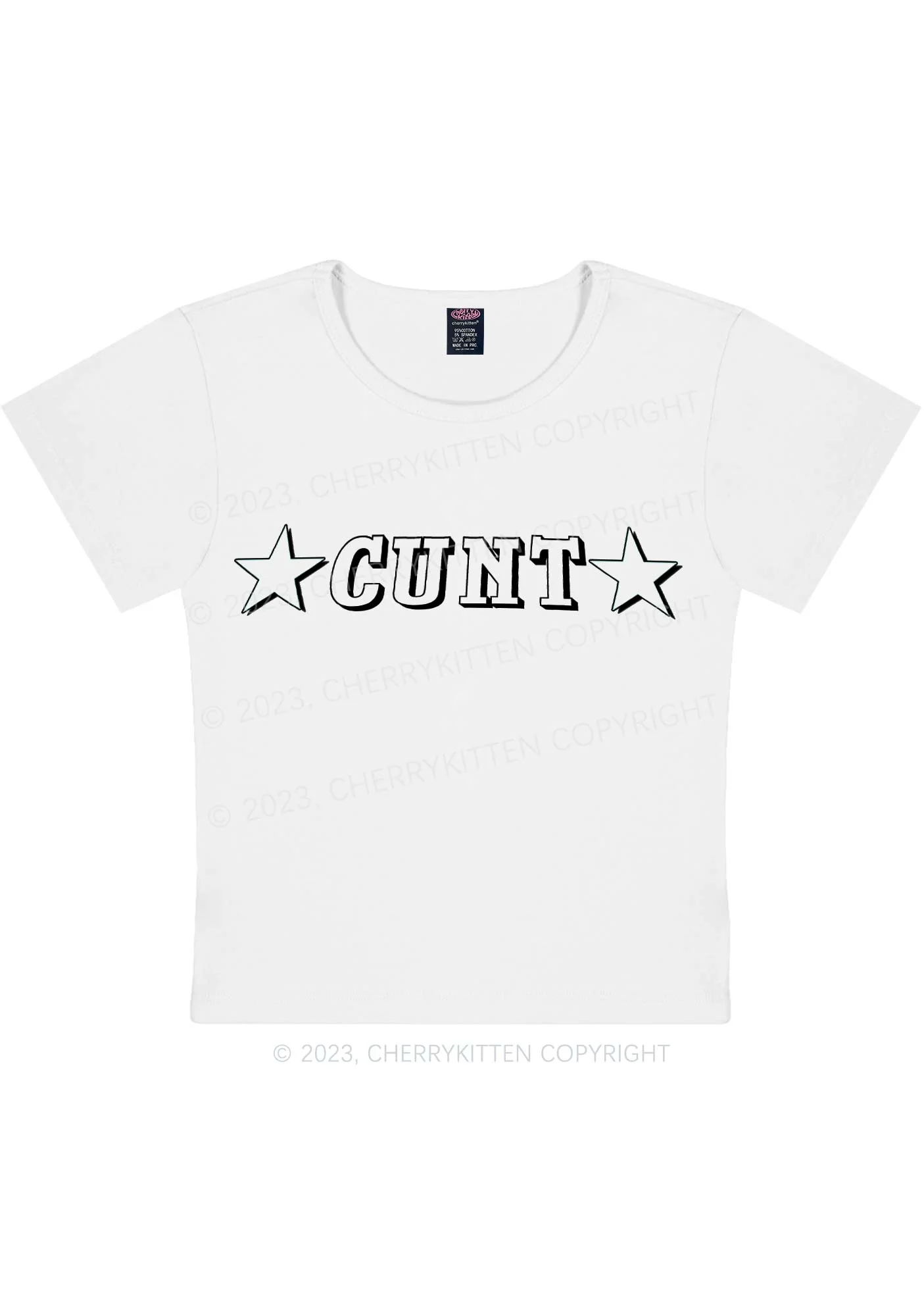 Star Count Y2K Baby Tee Cherrykitten - Image 5