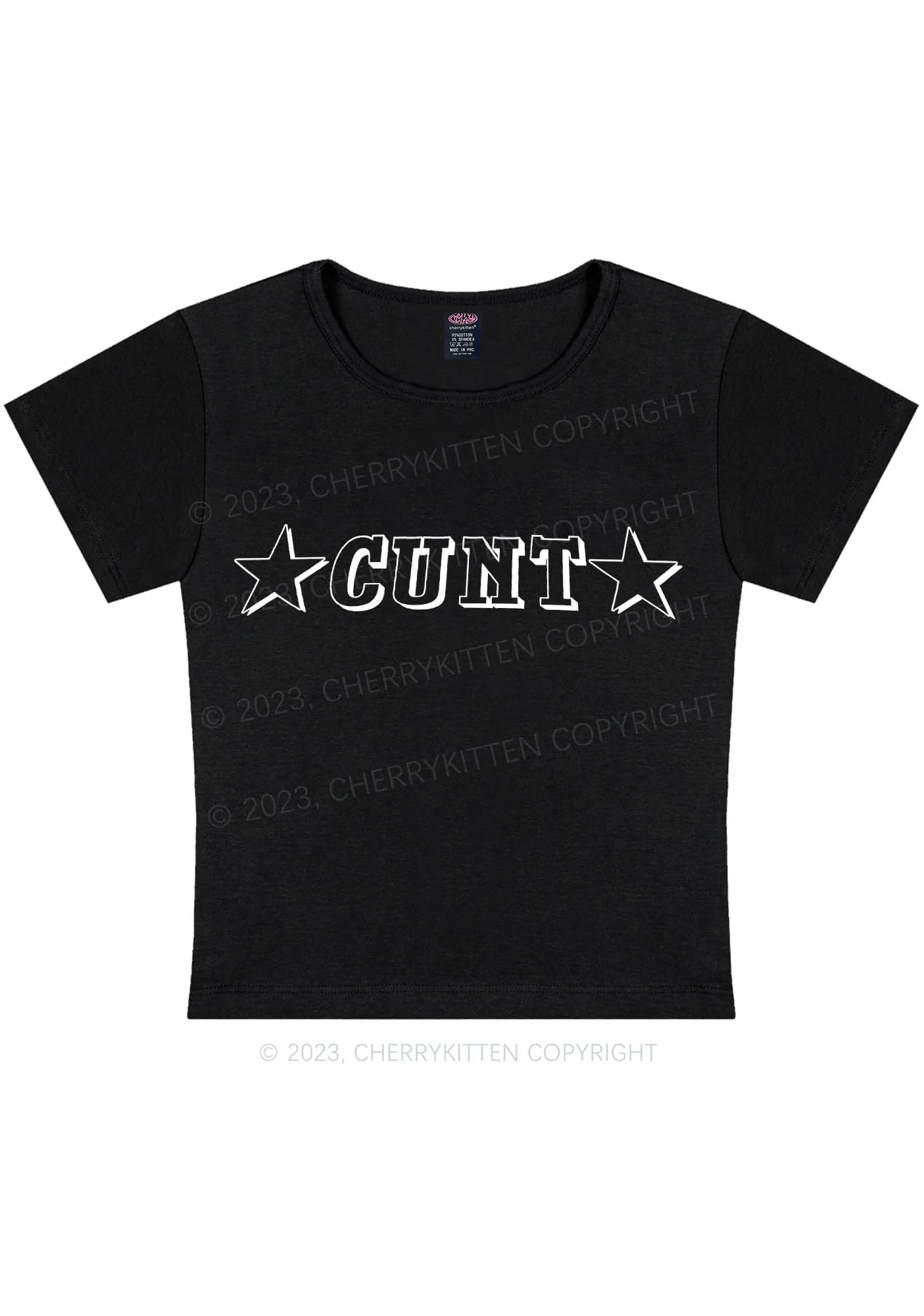 Star Count Y2K Baby Tee Cherrykitten - Image 6