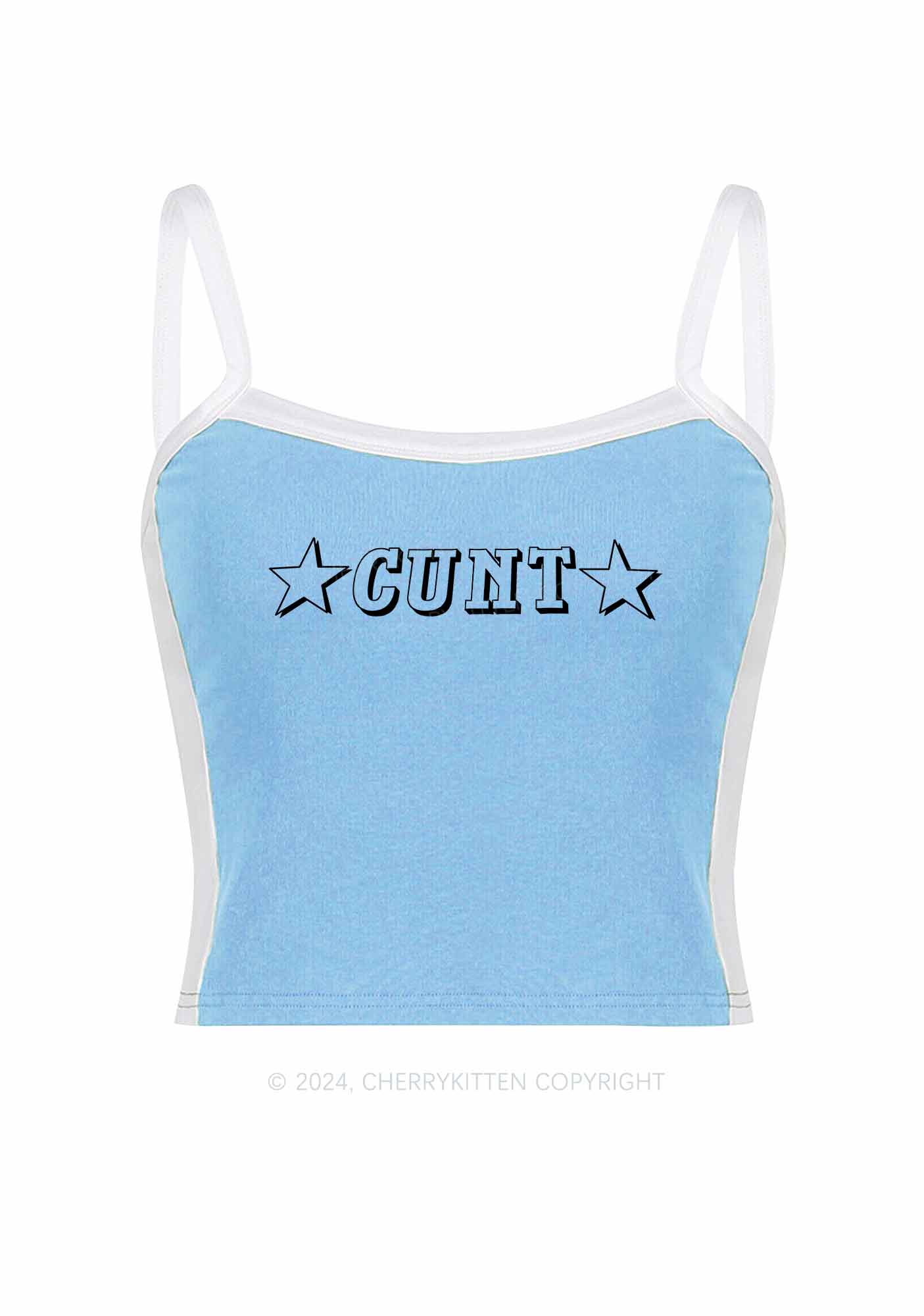 Star Count Y2K Color Block Crop Cami Top Cherrykitten - Image 4