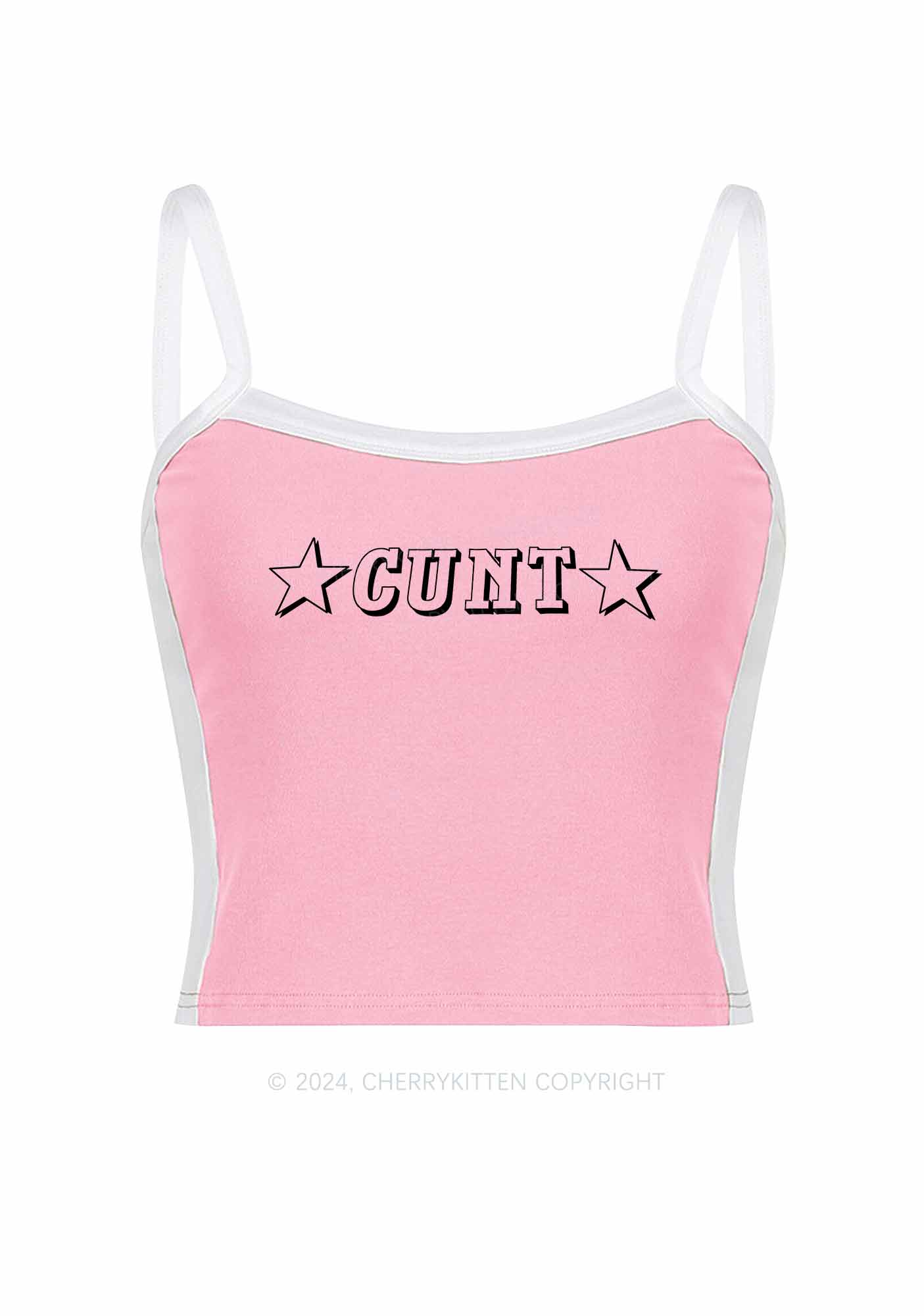 Star Count Y2K Color Block Crop Cami Top Cherrykitten - Image 5