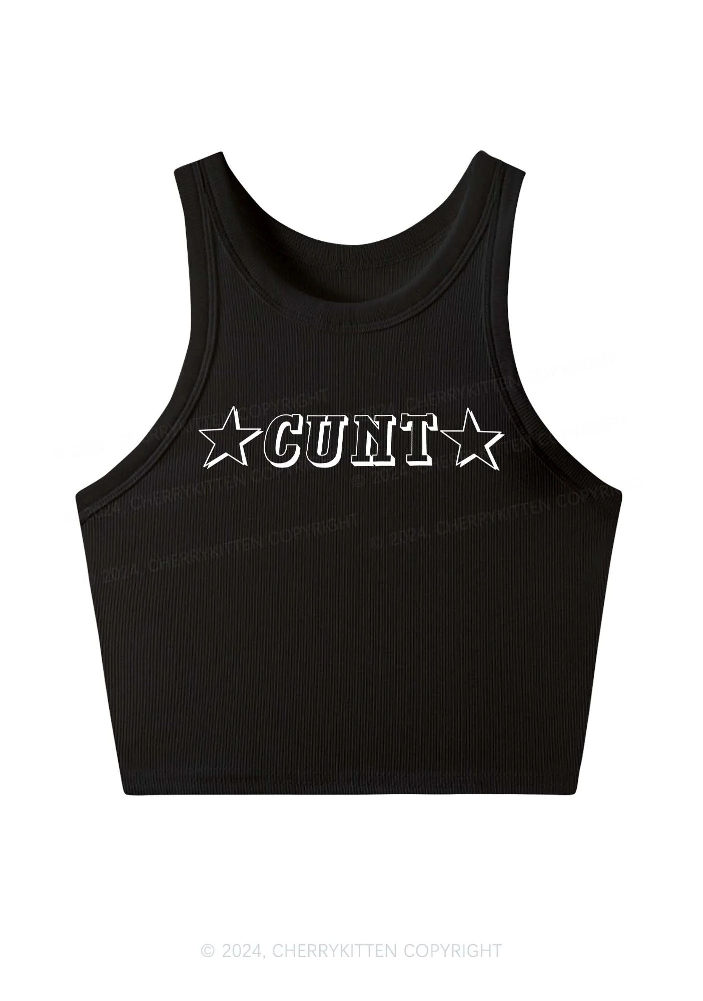 Star Count Y2K Crop Tank Top Cherrykitten - Image 3