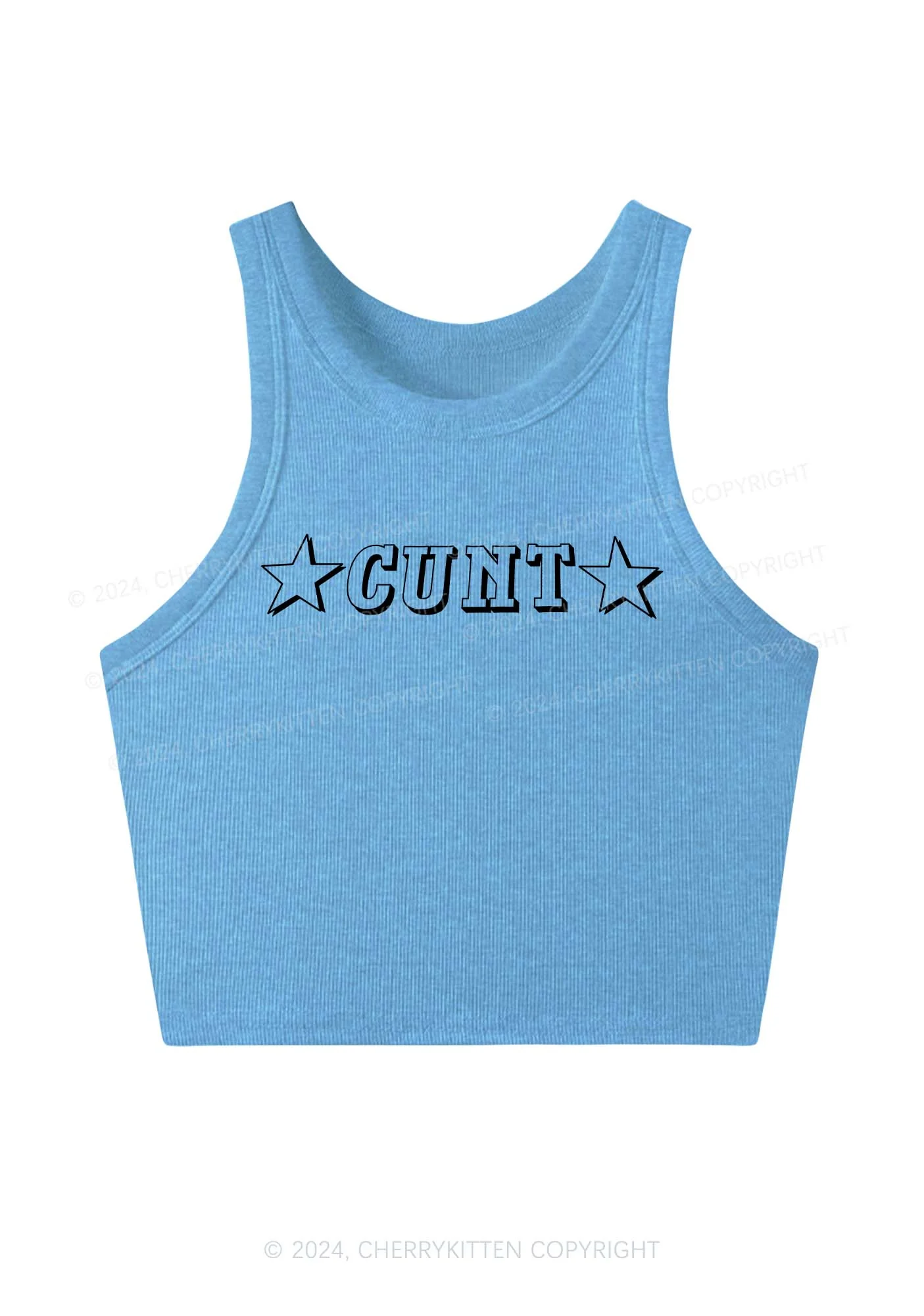 Star Count Y2K Crop Tank Top Cherrykitten - Image 4