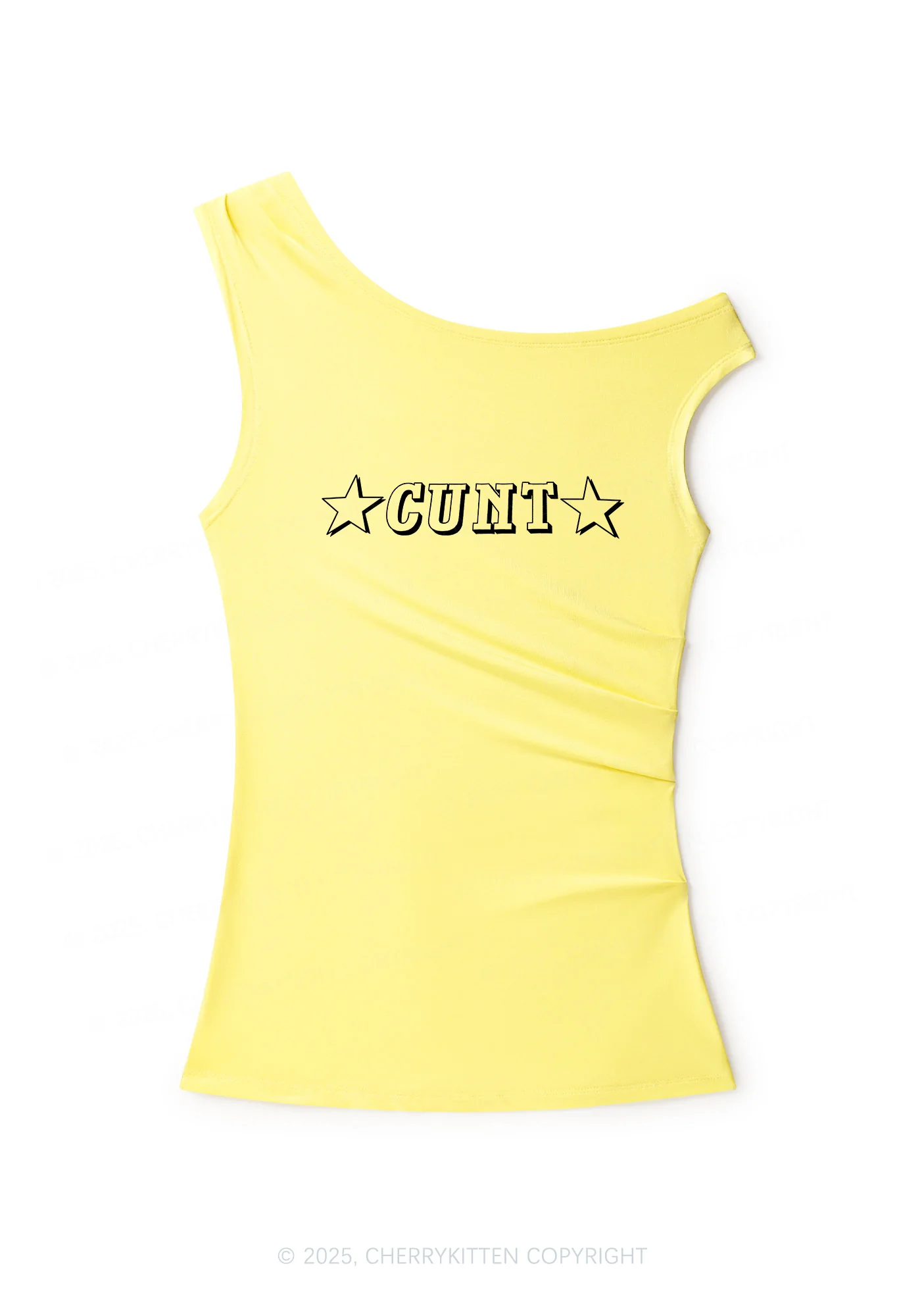 Star Count Y2K Off Shoulder Tank Top Cherrykitten - Image 2