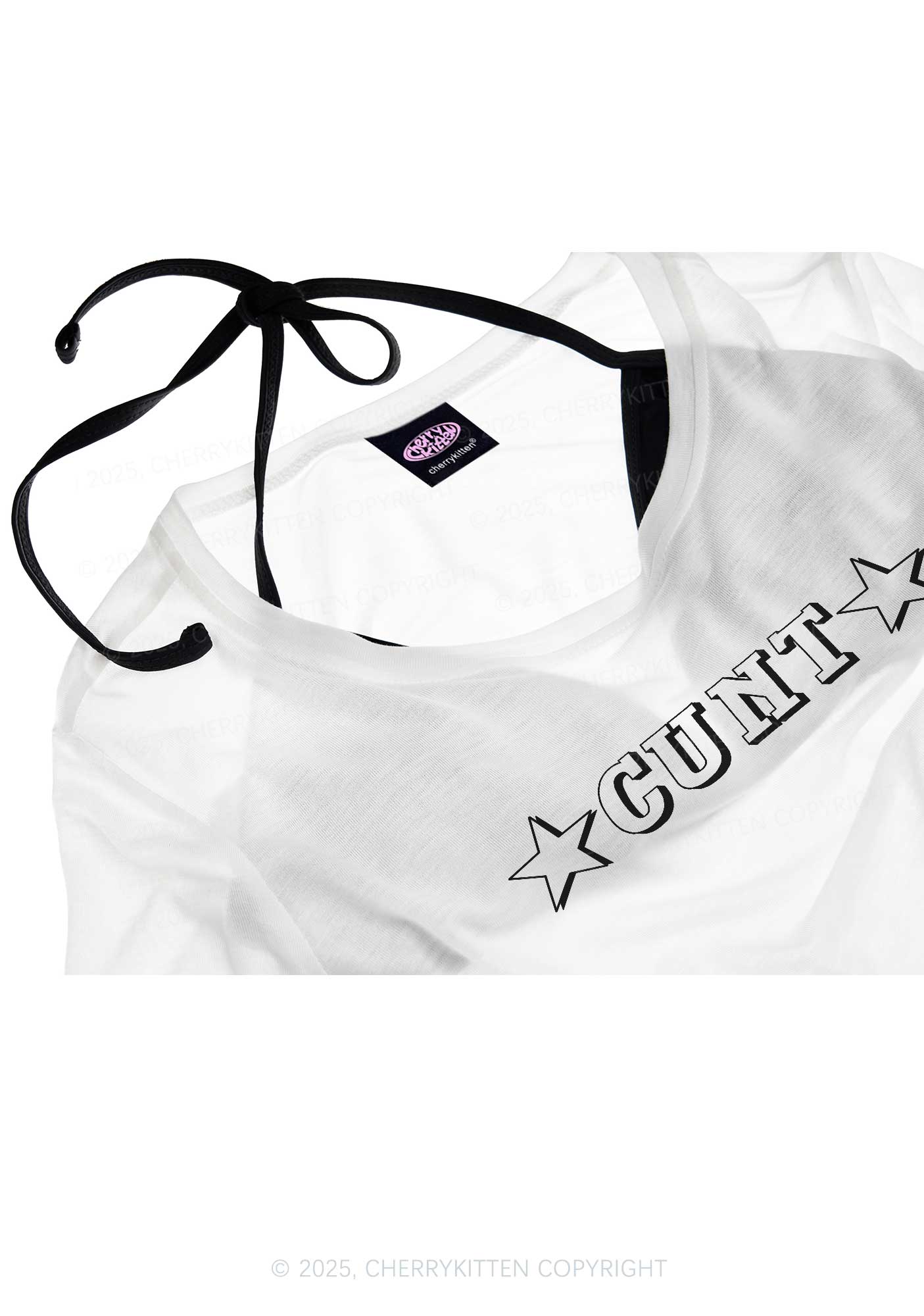 Star Count Y2K Sheer Crop Tee Cherrykitten - Image 4