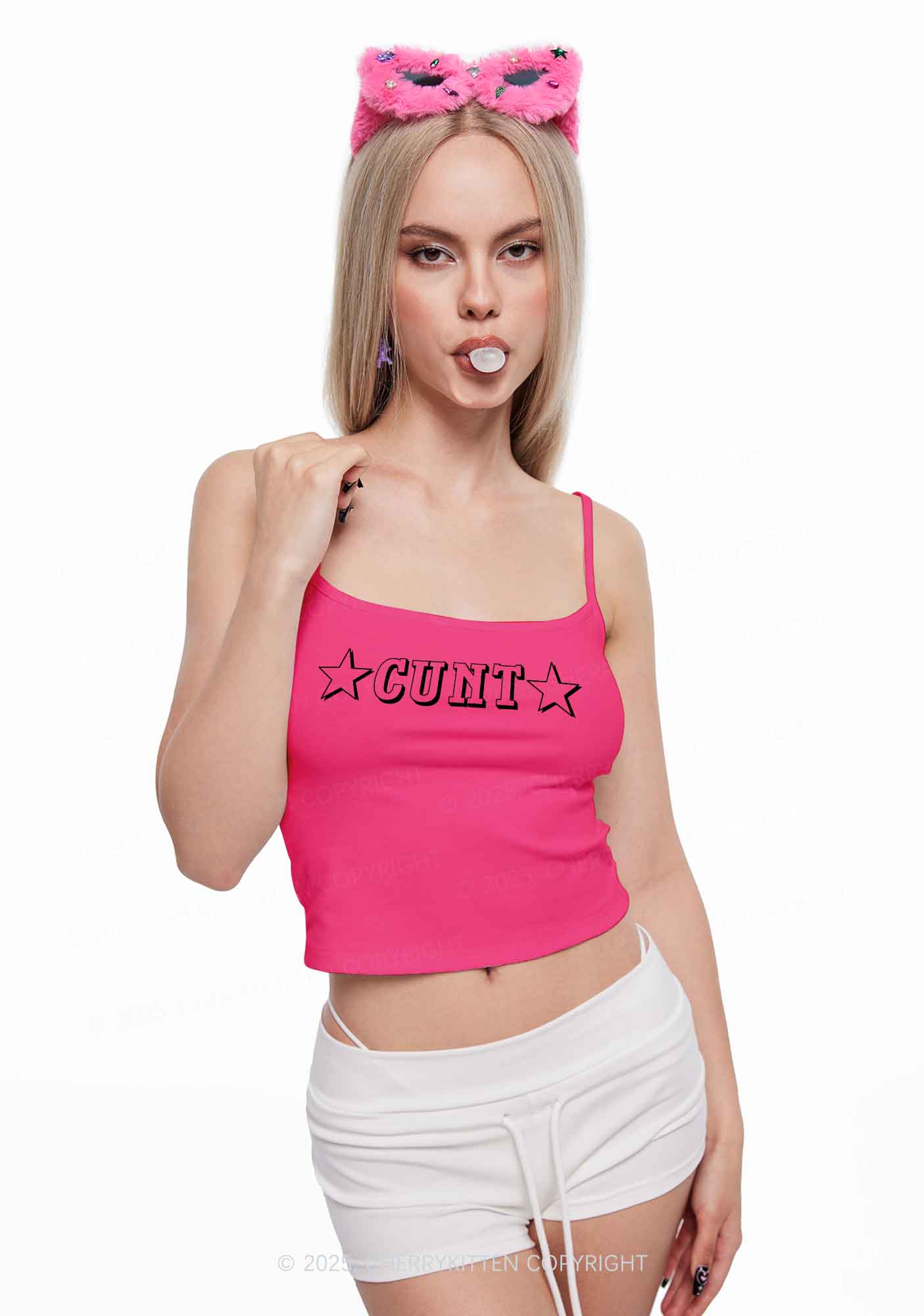 Star Count Y2K Spaghetti Strap Cami Cherrykitten - Image 2