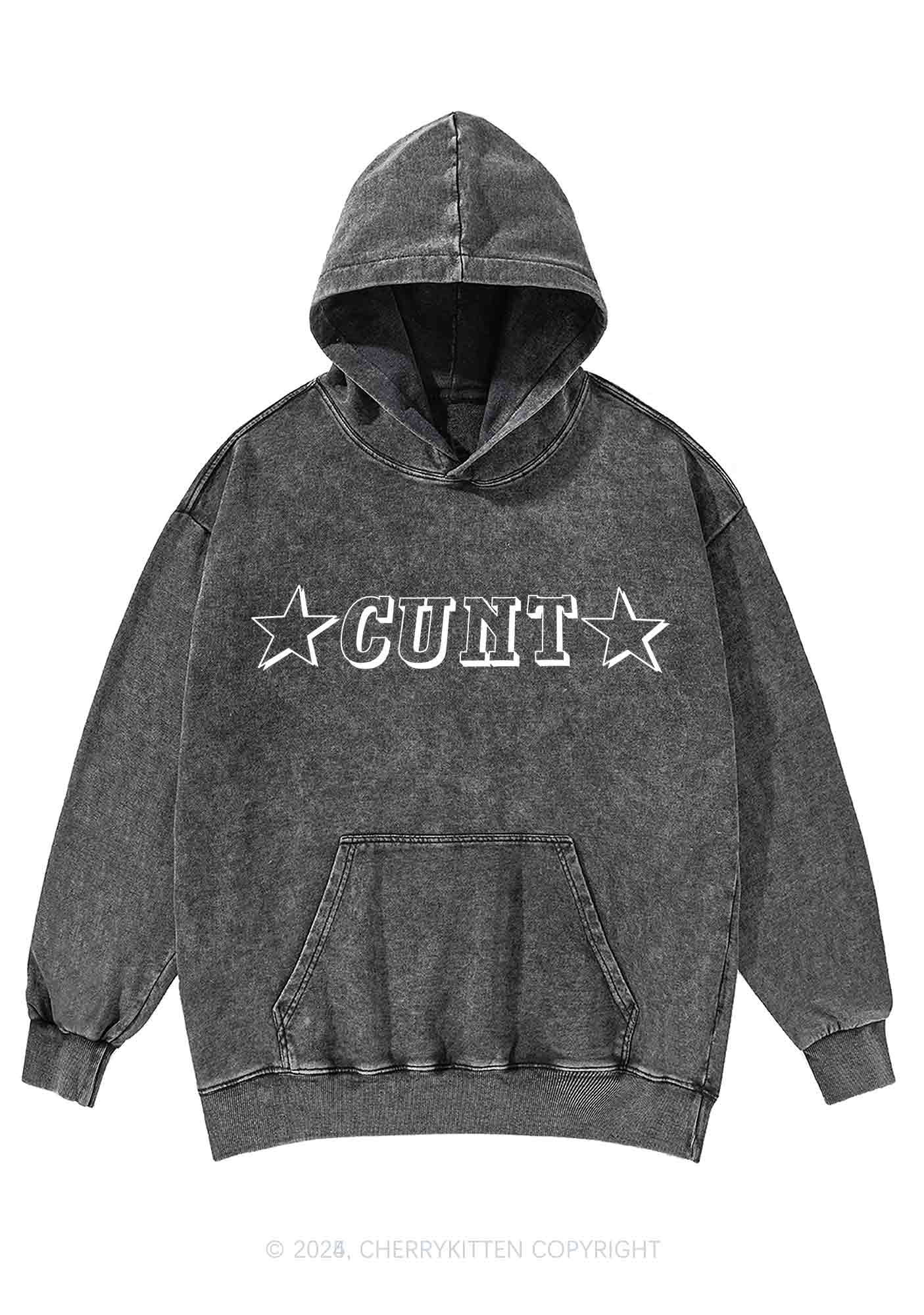 Star Count Y2K Washed Hoodie Cherrykitten - Image 3