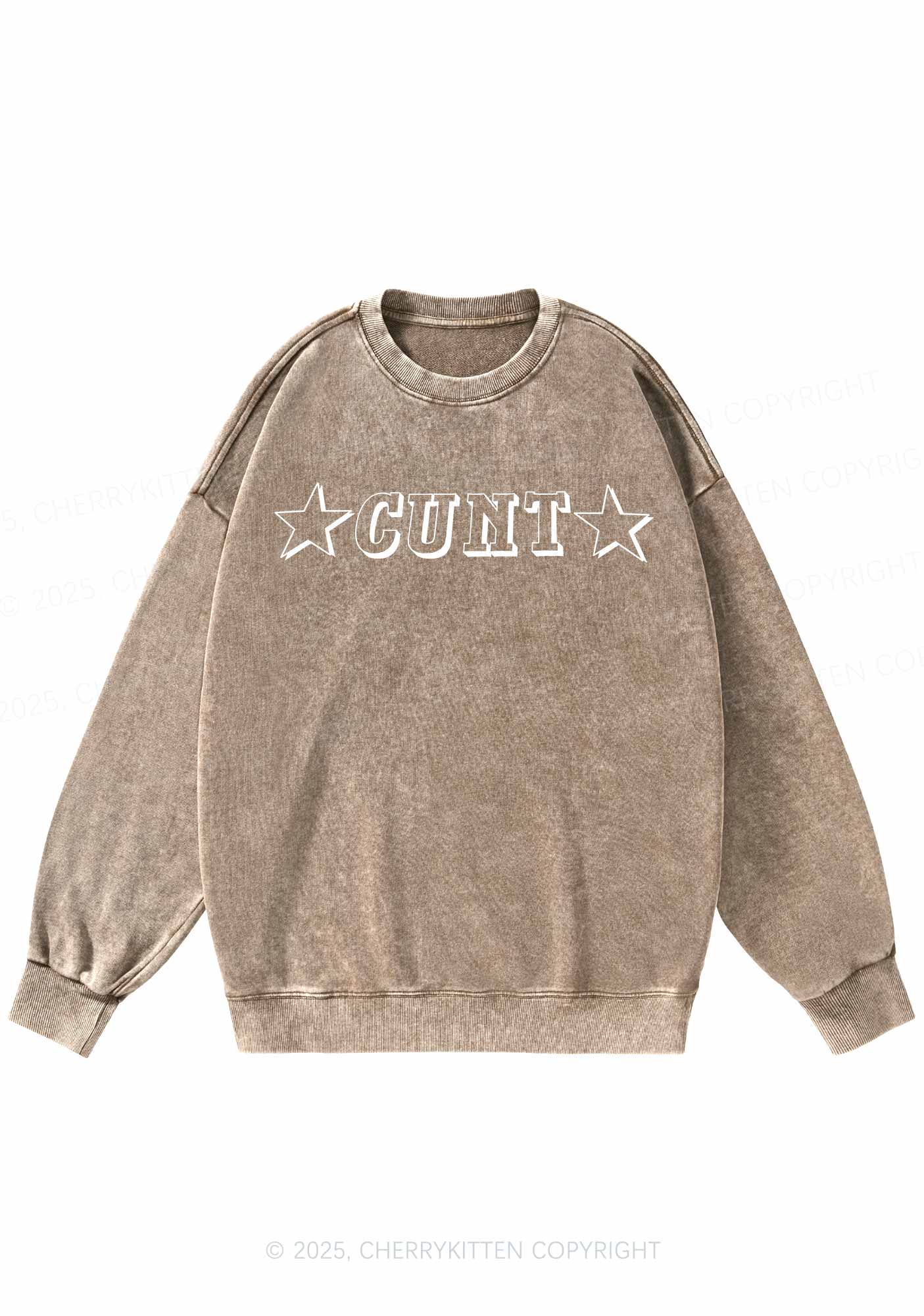 Star Count Y2K Washed Sweatshirts Cherrykitten - Image 5