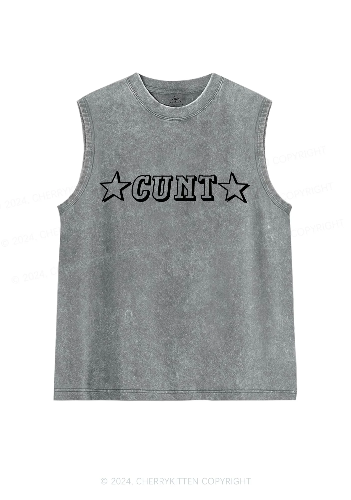 Star Count Y2K Washed Tank Cherrykitten - Image 5