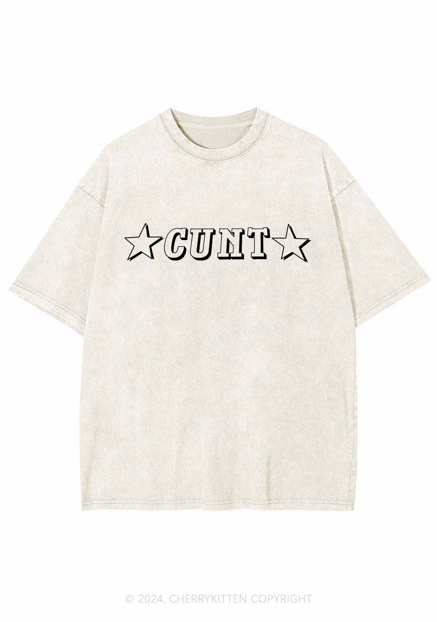 Star Count Y2K Washed Tee Cherrykitten - Image 3