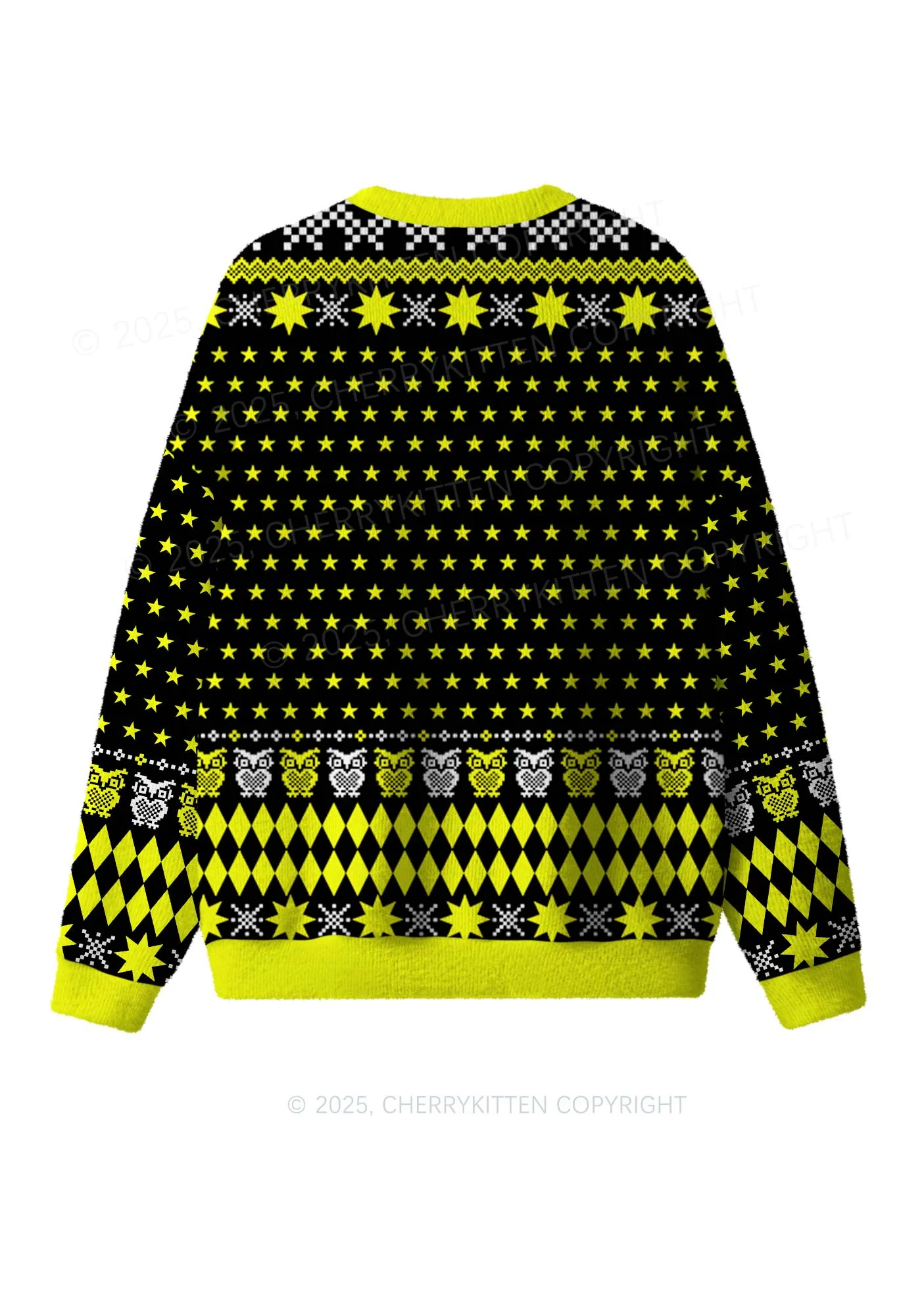 Stargirl Y2K Christmas Knit Sweatshirt Cherrykitten - Image 3