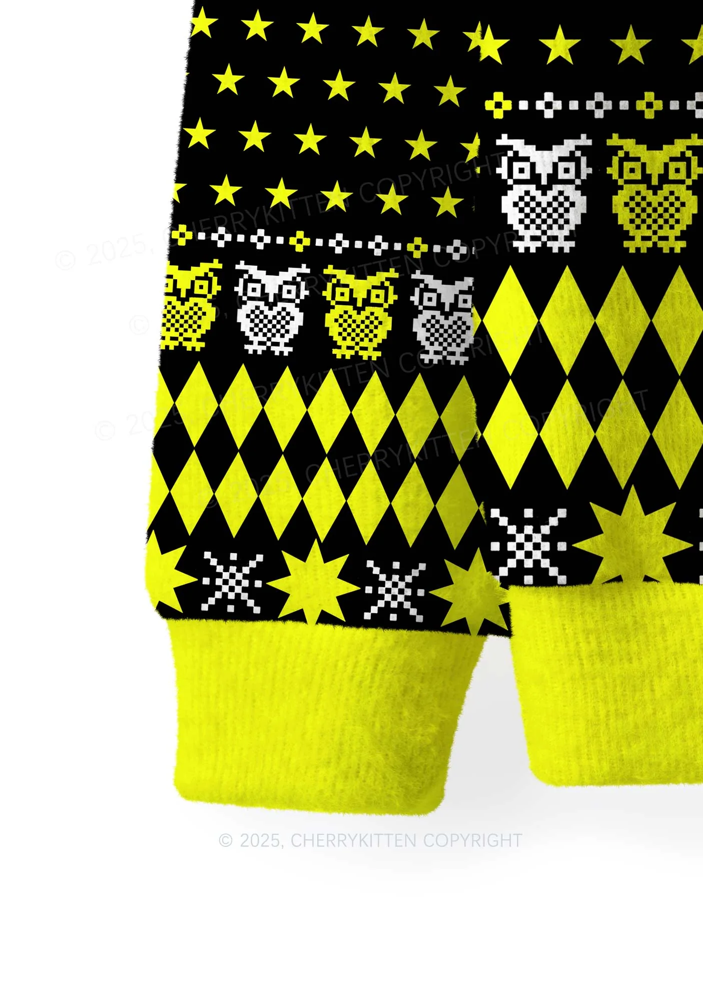 Stargirl Y2K Christmas Knit Sweatshirt Cherrykitten - Image 4