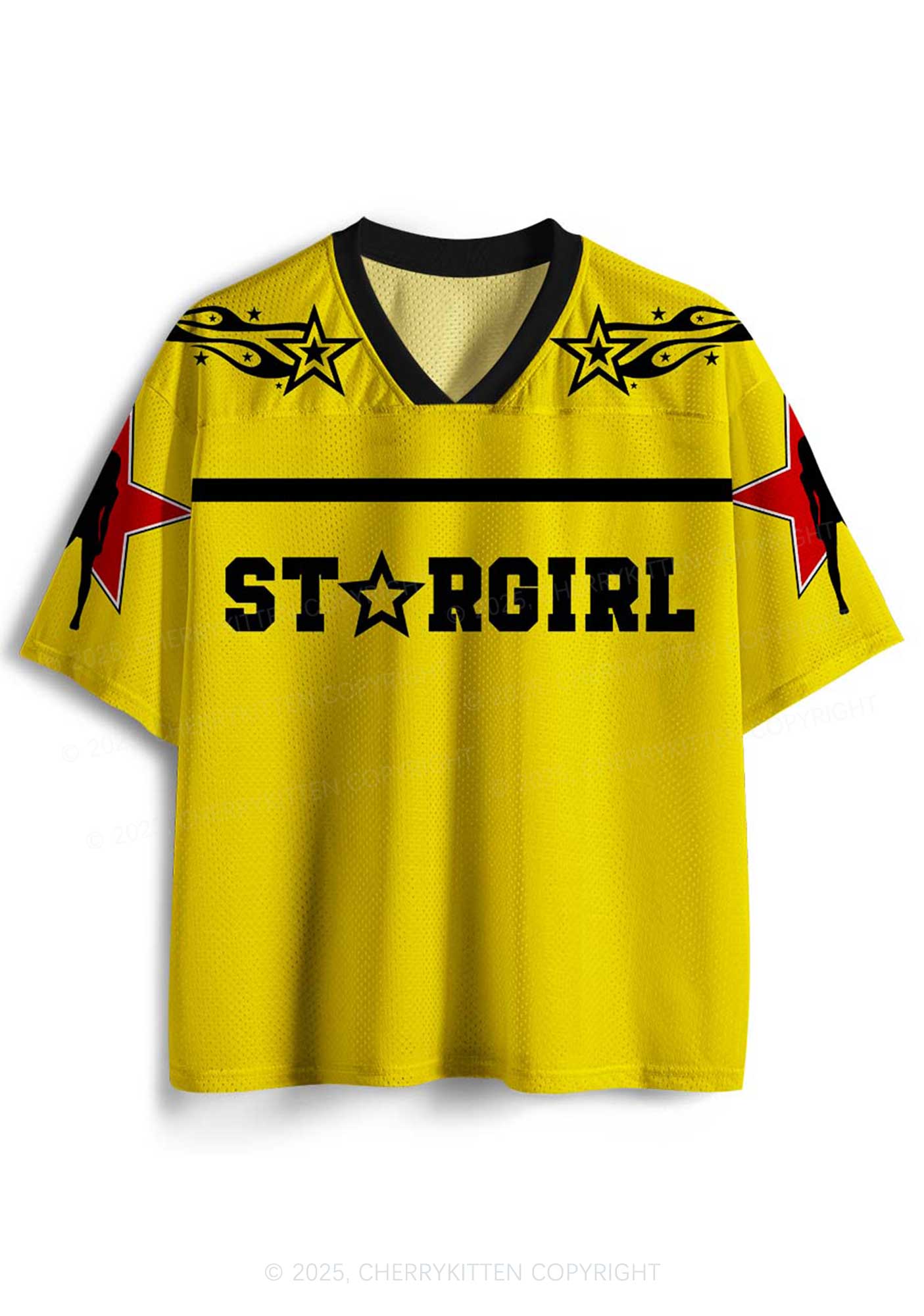 Custom Stargirl Y2K Mesh Jersey Shirts Cherrykitten - Image 4