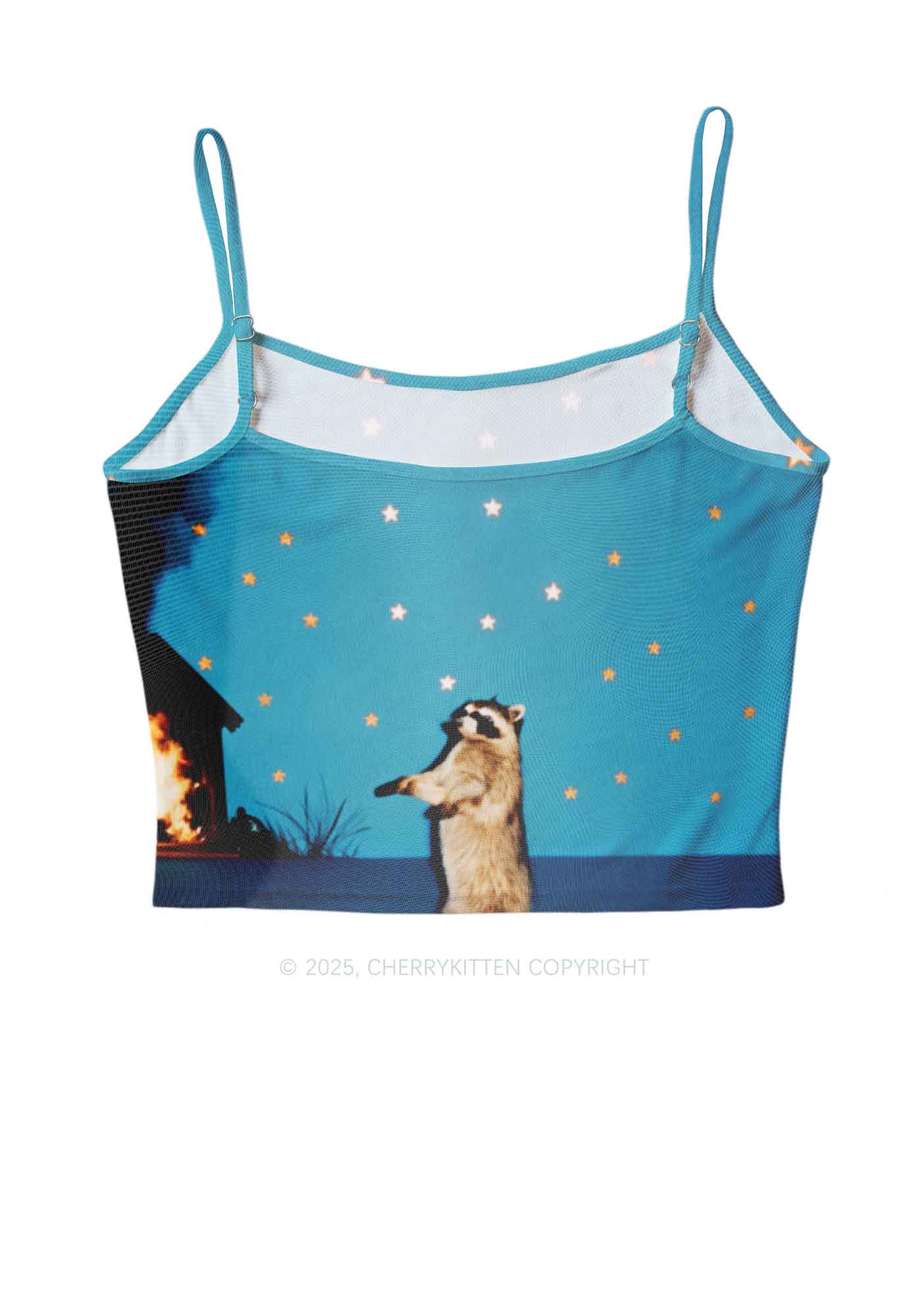 Starry Raccoon Y2K Mesh Cami Tank Cherrykitten - Image 3