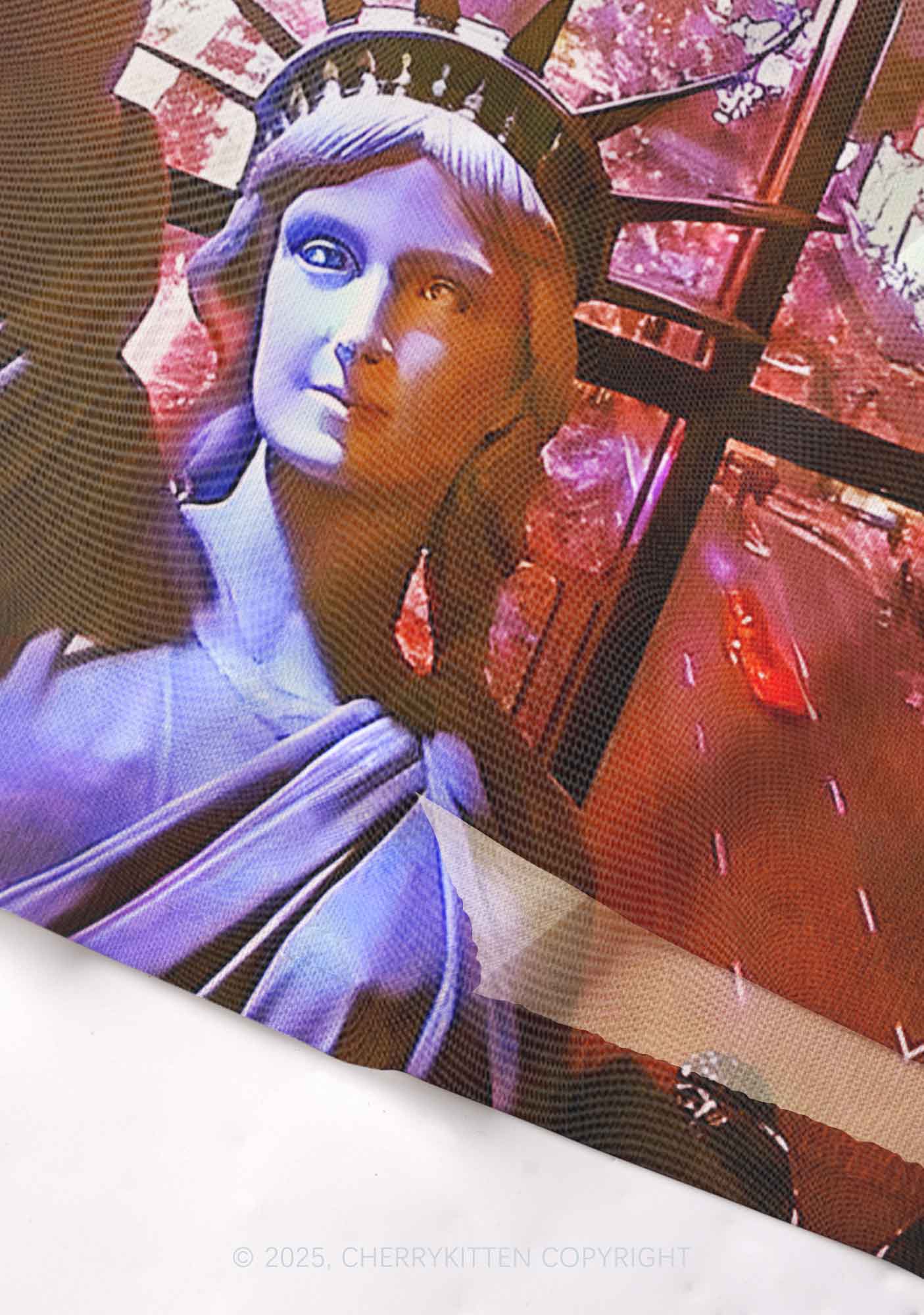 Statue Of Liberty Y2K Mesh Cami Tank Cherrykitten - Image 3